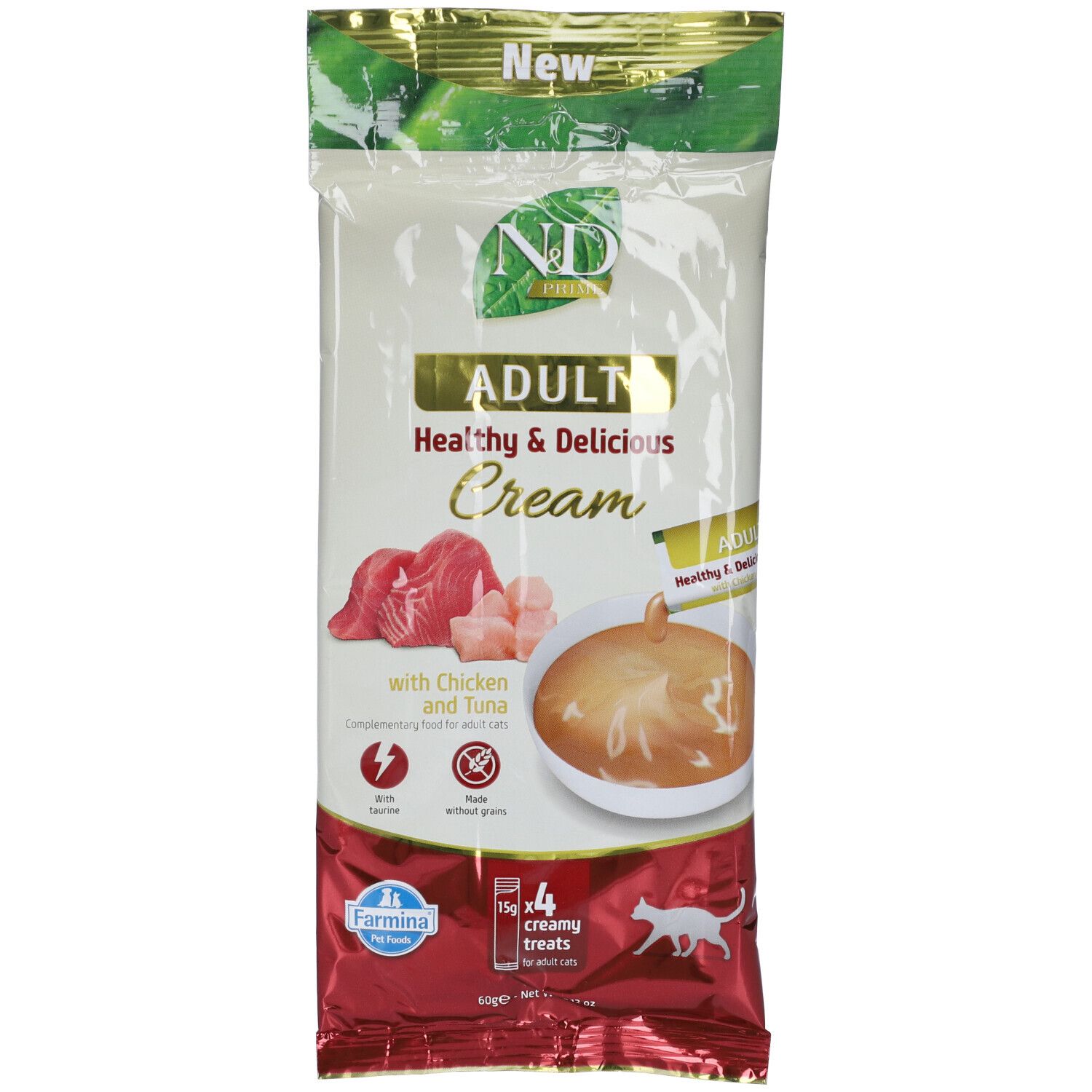 Farmina N&D Prime Adult Healthy & Delicious Cream con Pollo e Tonno