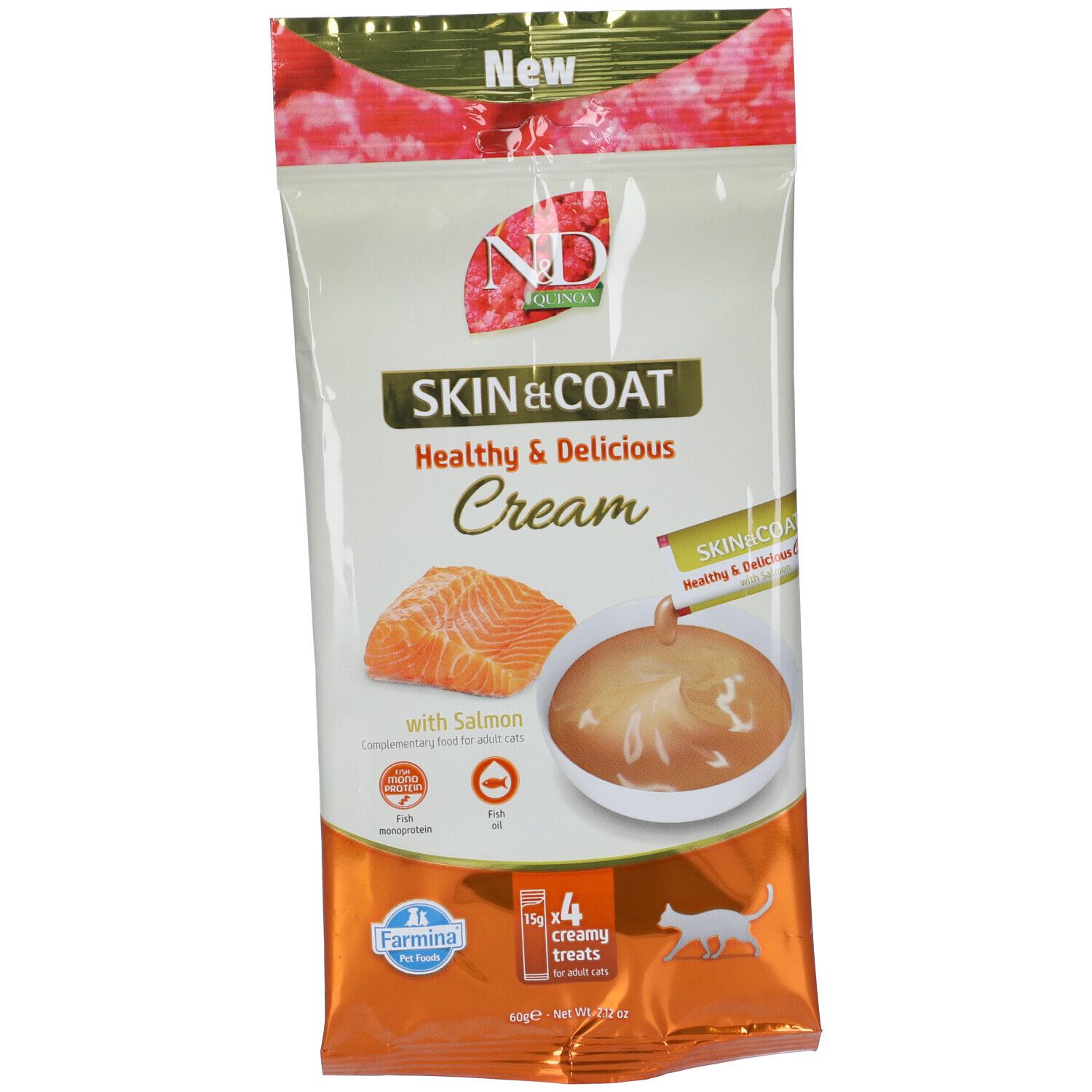 Farmina N&D Quinoa Skin & Coat Healthy & Delicious Cream con Salmone