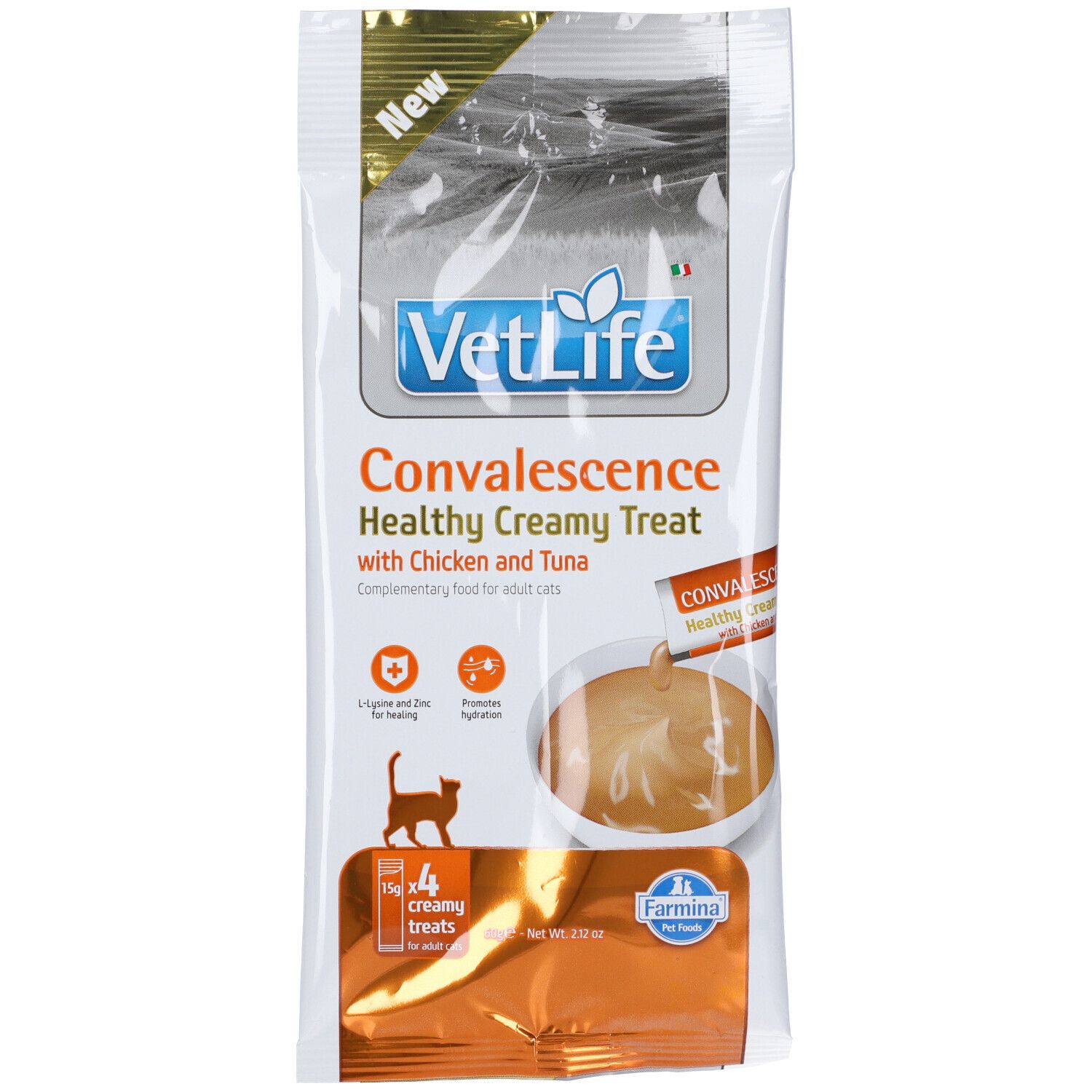 Farmina Vet Life Convalescence Healthy Creamy Treat con Pollo e Tonno