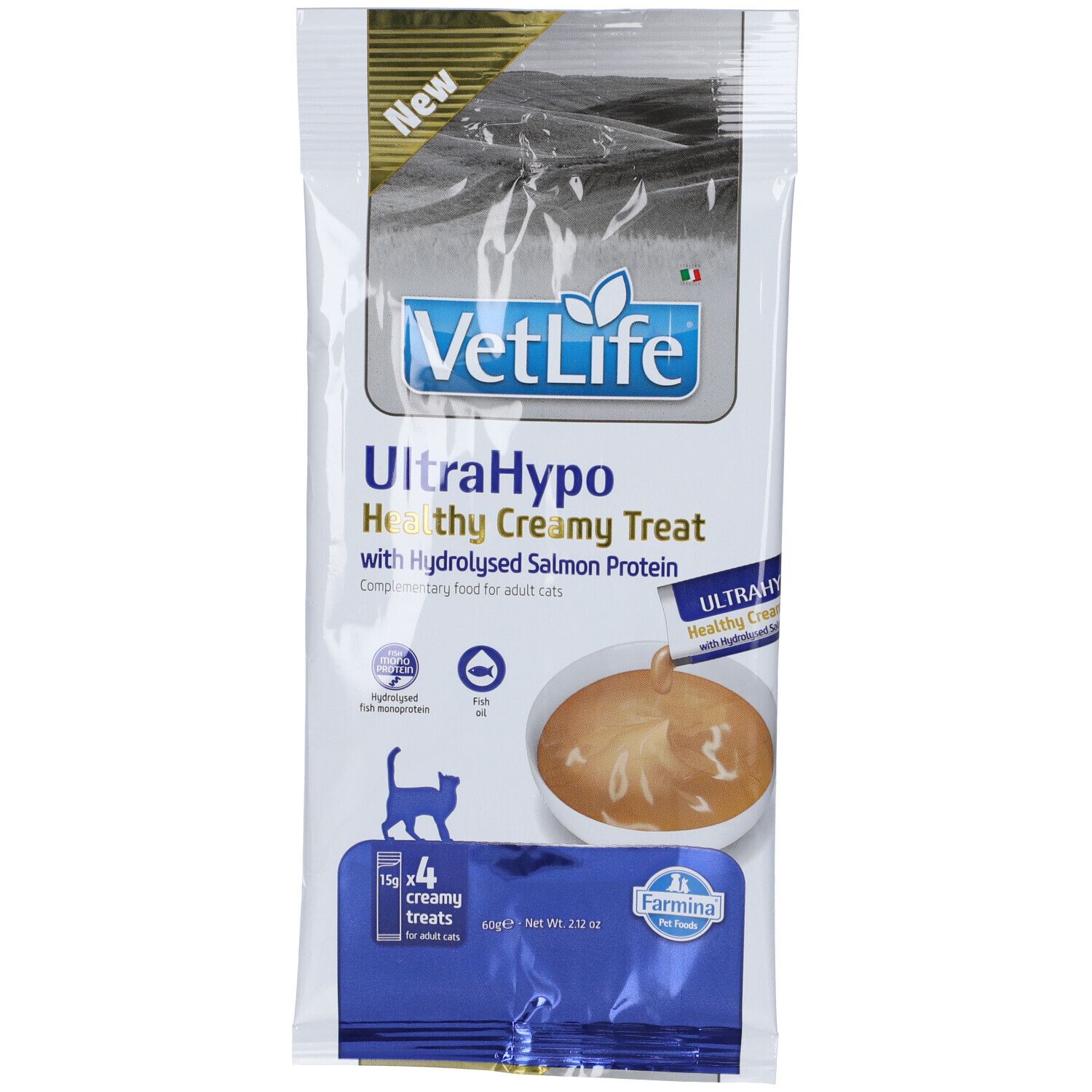 Farmina Vet Life UltraHypo Healthy Creamy Treat con Proteine di Salmone Idrolizzate