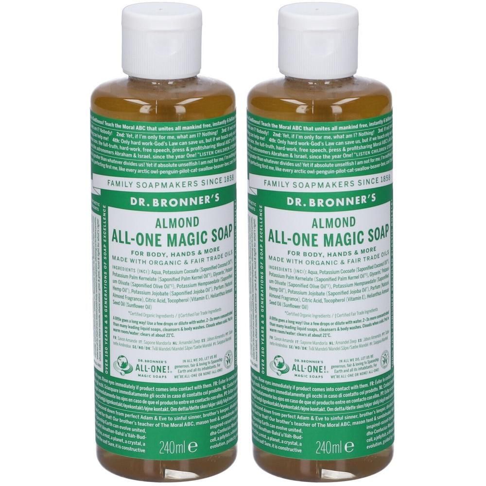 Dr. Bronner’s Sapone Liquido 18-In-1 alla Mandorla 240 ml