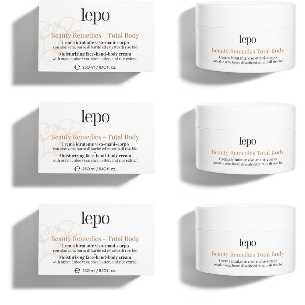 LEPO Beauty Remedies Total Body Crema idratante viso-mani-corpo
