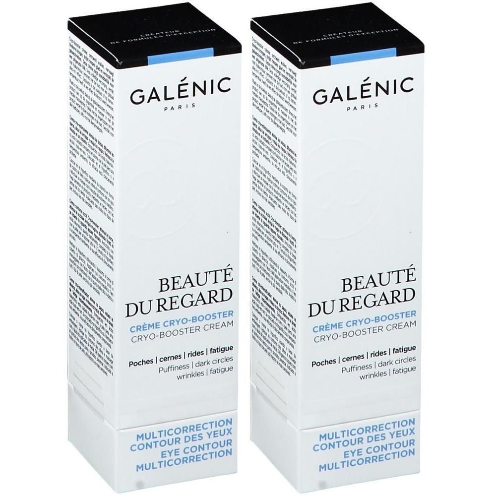 Due scatole di GALÉNIC Beauté Du Regard Crema Cryo-Booster Contorno Occhi.