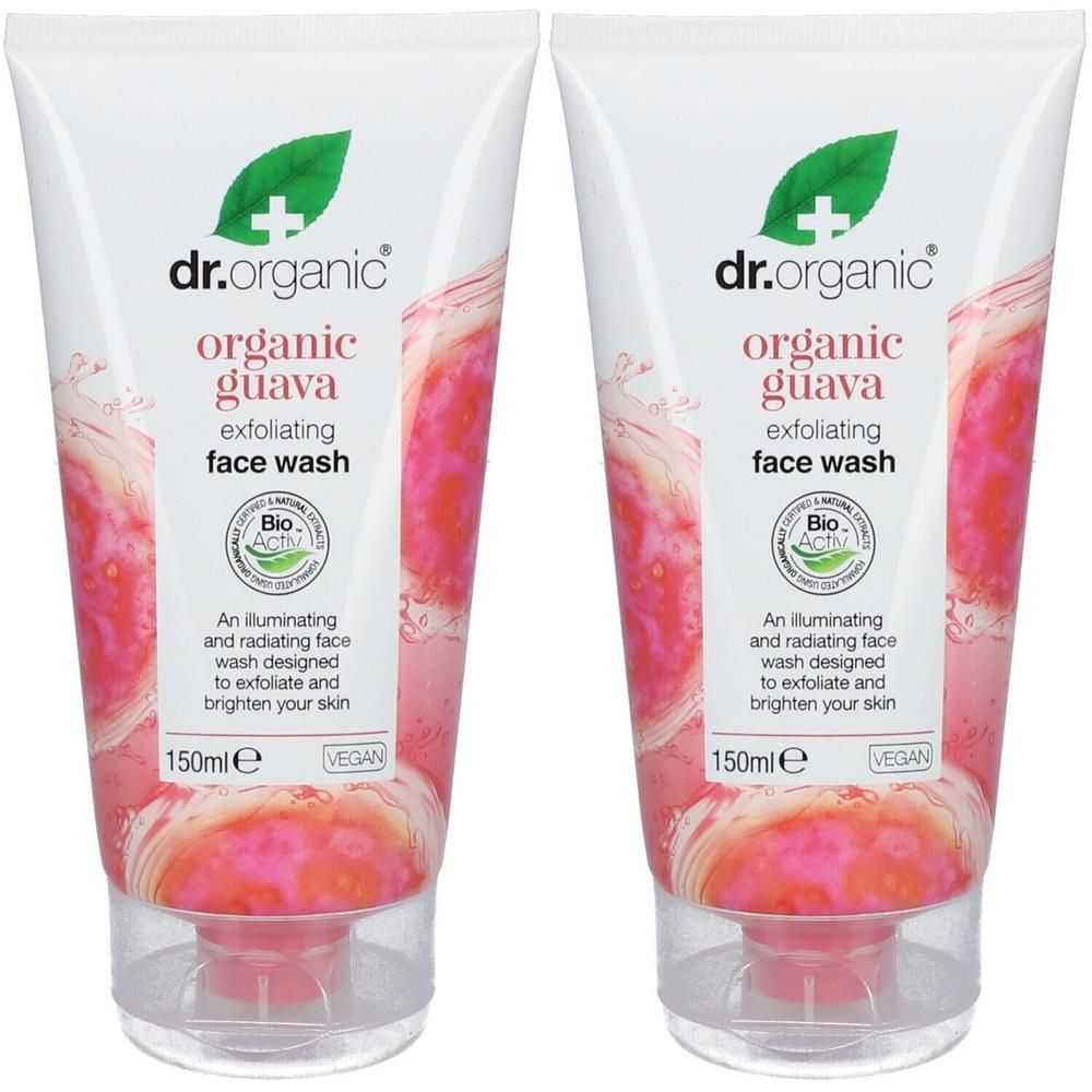 Dr. Organic® Detergente Viso Esfoliante Guava e Vitamina C