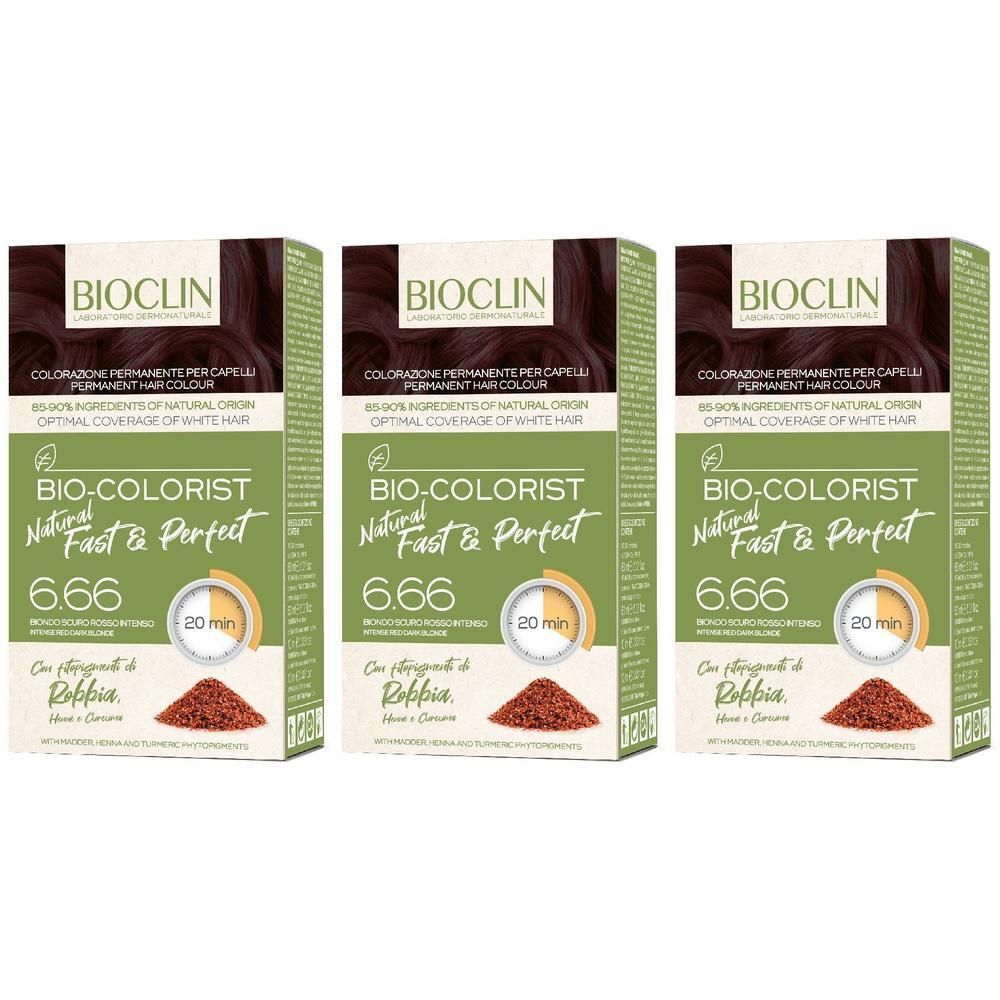 BIOCLIN Bio-Colorist Fast and Perfect 6.66 Biondo Scuro Rosso Intenso