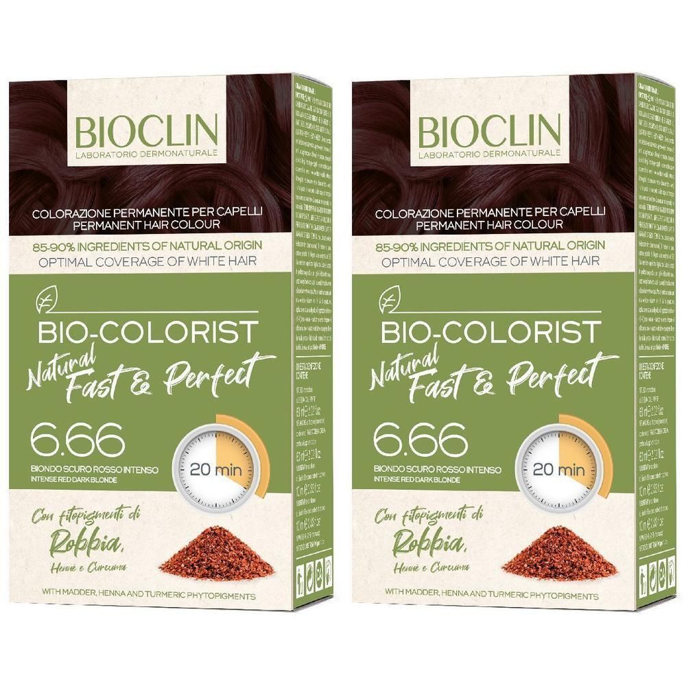 BIOCLIN Bio-Colorist Fast and Perfect 6.66 Biondo Scuro Rosso Intenso