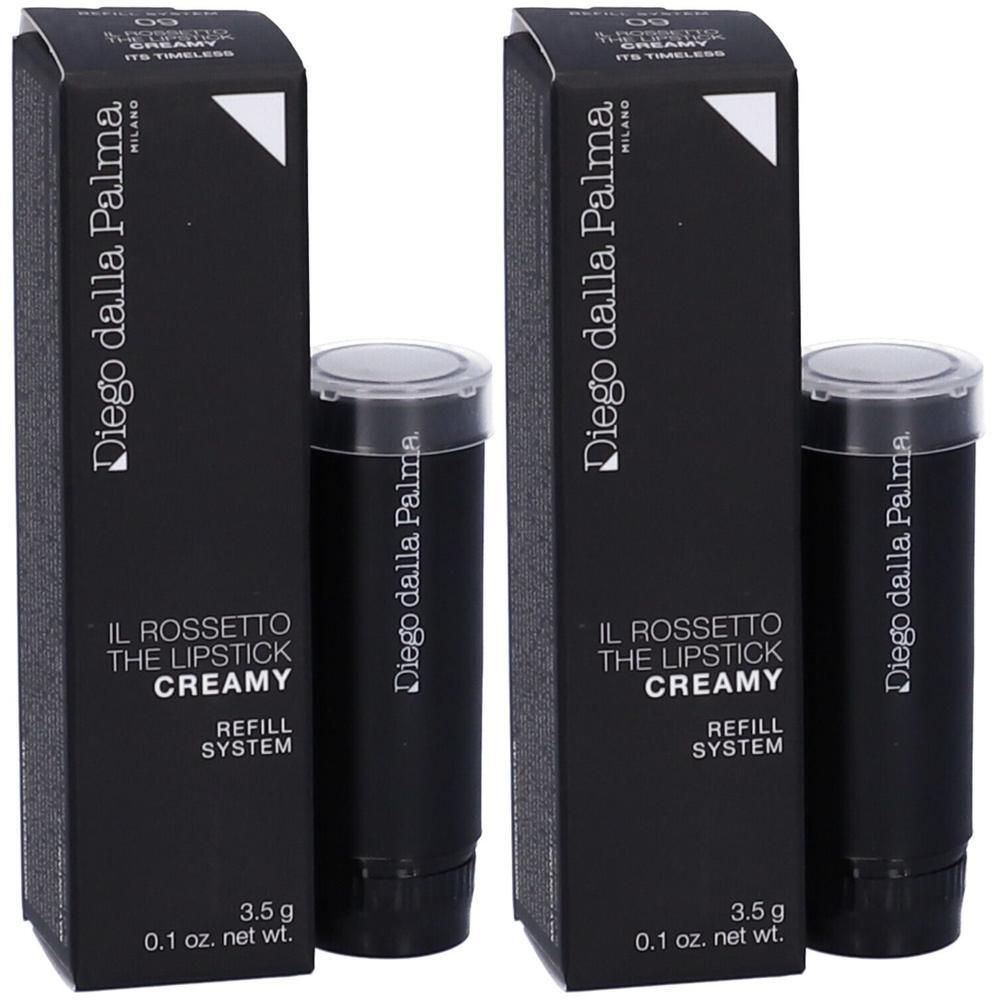 Due rossetti neri Diego dalla Palma, "The Lipstick Creamy", Refill System, 3,5g.