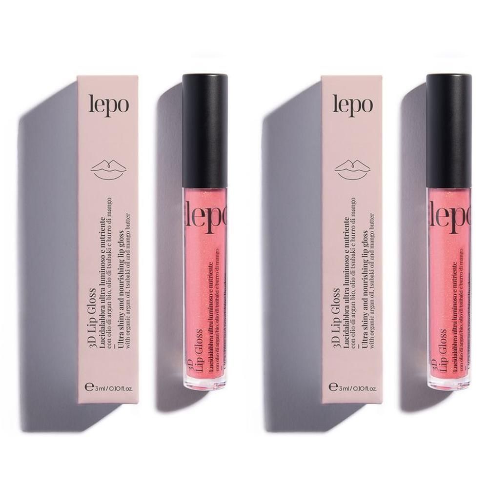 LEPO 3D Lip Gloss Lucidalabbra ultra luminoso e nutriente Tonalità 04 LAMPONE