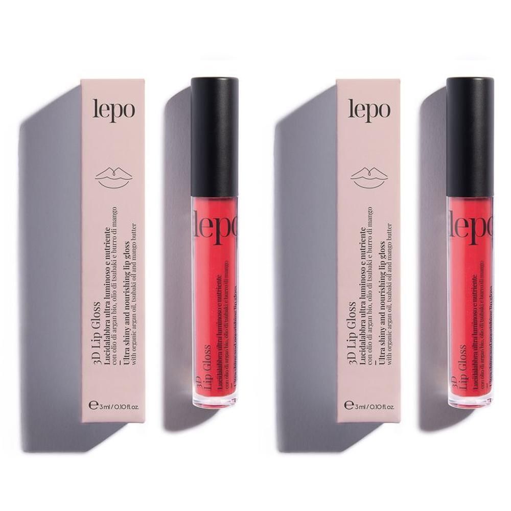 LEPO 3D Lip Gloss Lucidalabbra ultra luminoso e nutriente Tonalità 05 AMARENA
