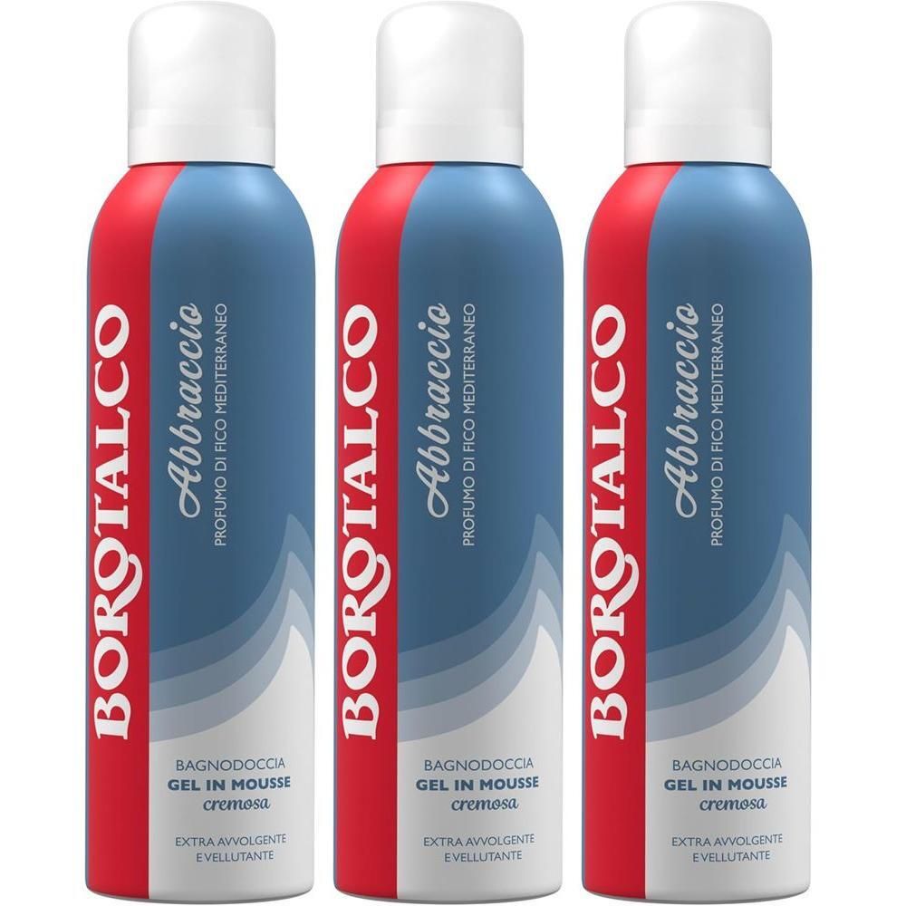 Borotalco® - Abbraccio Profumo di Fico Mediterraneo: gel in mousse cremosa extra avvolgente e vellutante