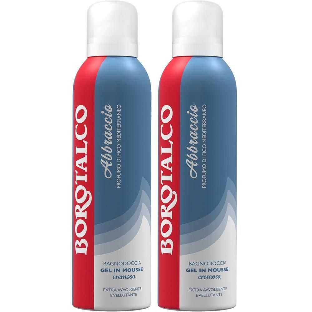 Borotalco® - Abbraccio Profumo di Fico Mediterraneo: gel in mousse cremosa extra avvolgente e vellutante
