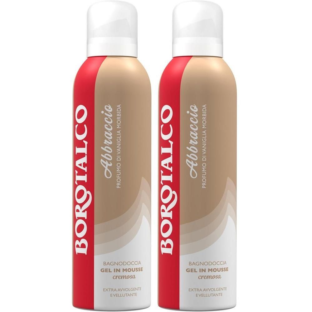 Borotalco® - Abbraccio Profumo di Vaniglia Morbida: gel in mousse cremosa extra avvolgente e vellutante