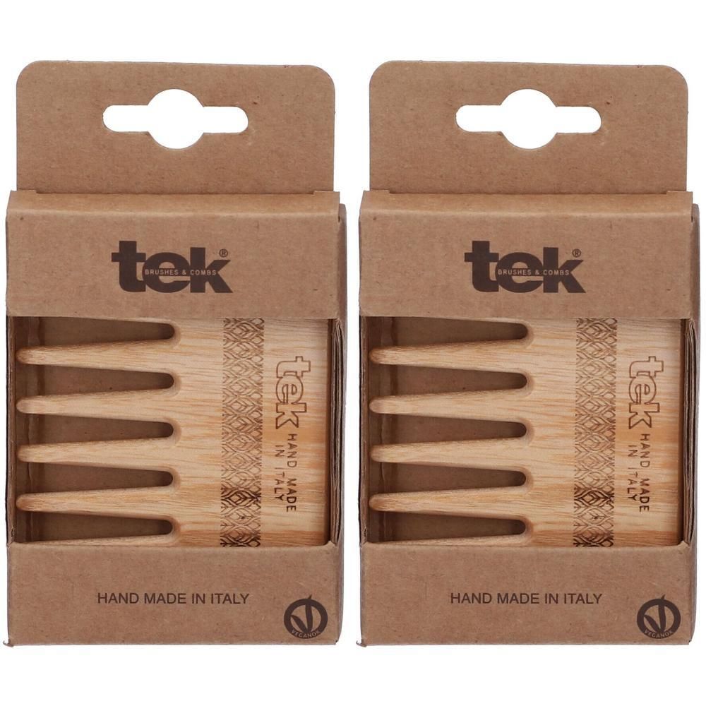 Tek Pettine Afro in Frassino Denti Extra Larghi