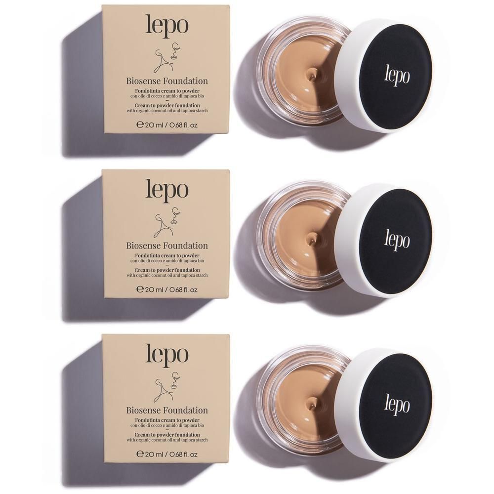 LEPO Biosense Foundation Fondotinta cream to powder NUANCE 02 NUDE