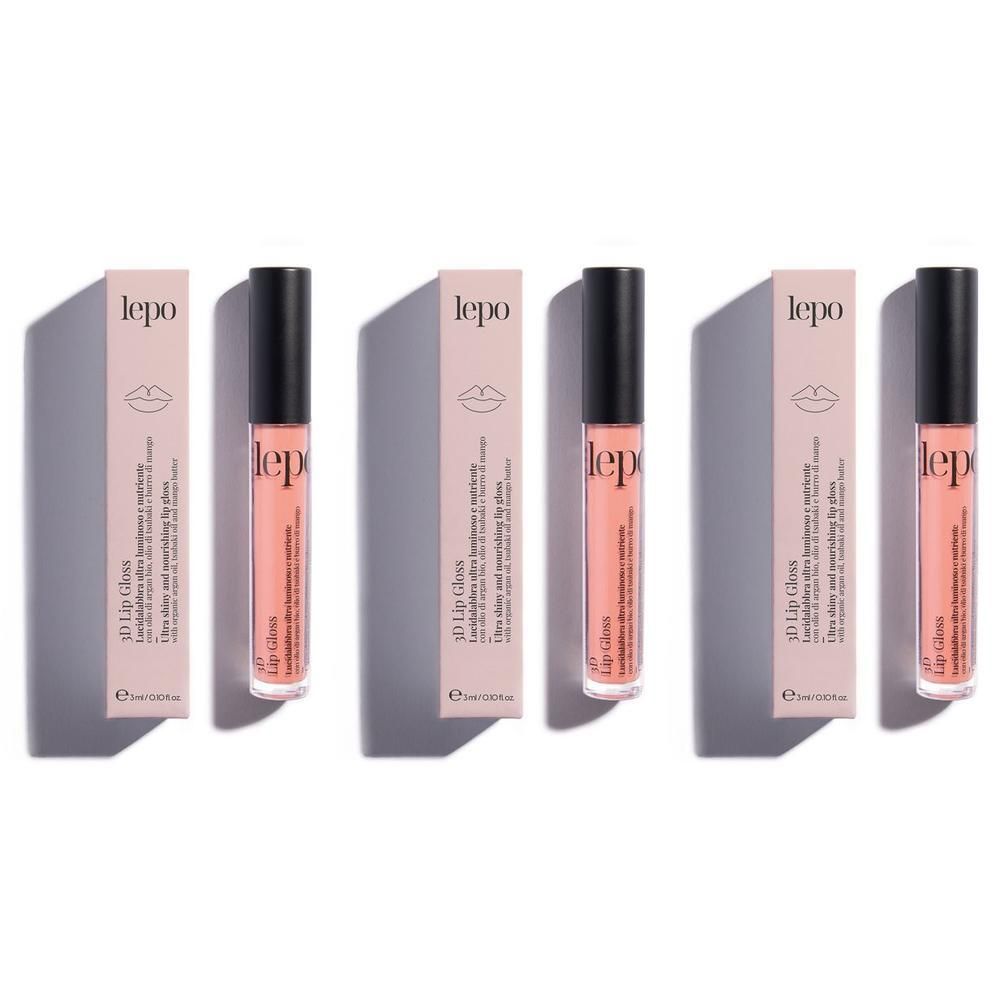 LEPO 3D Lip Gloss Lucidalabbra ultra luminoso e nutriente Tonalità 01 ALBICOCCA