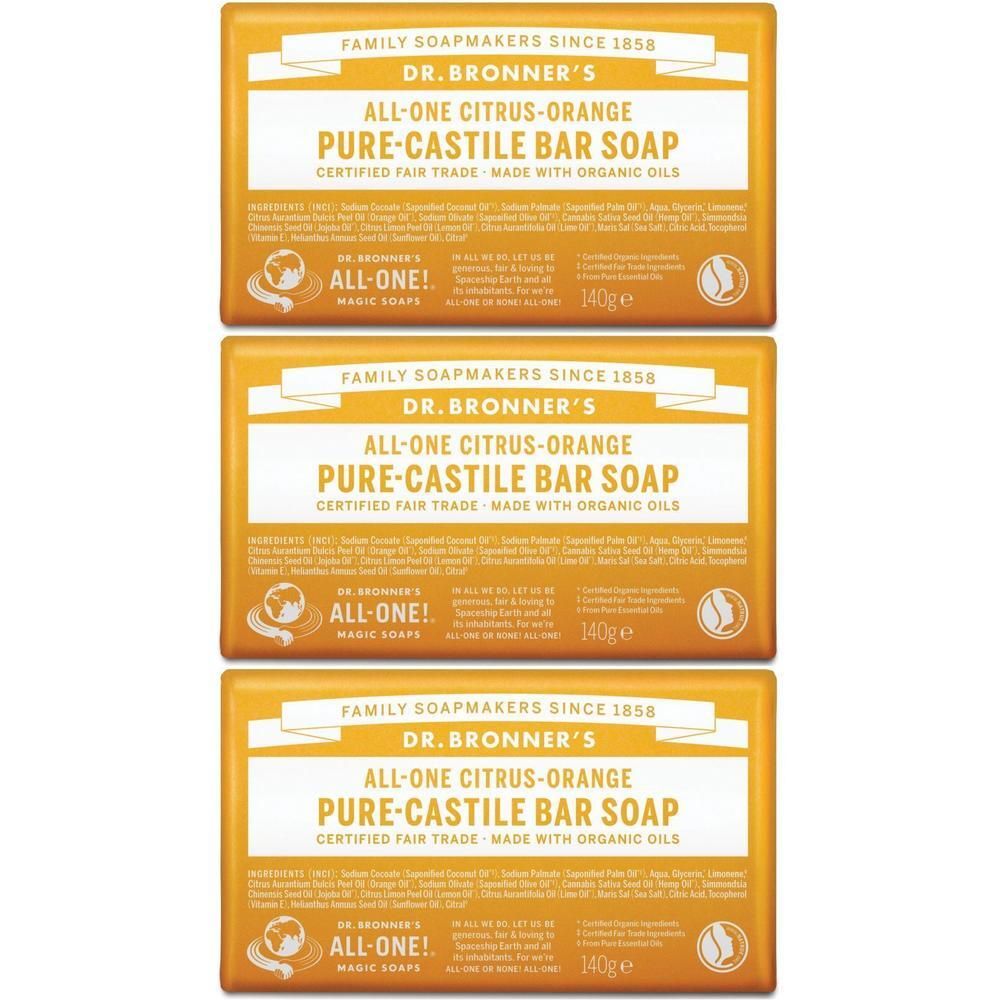 Dr. Bronner's Puro Sapone Solido Bio Agrumi