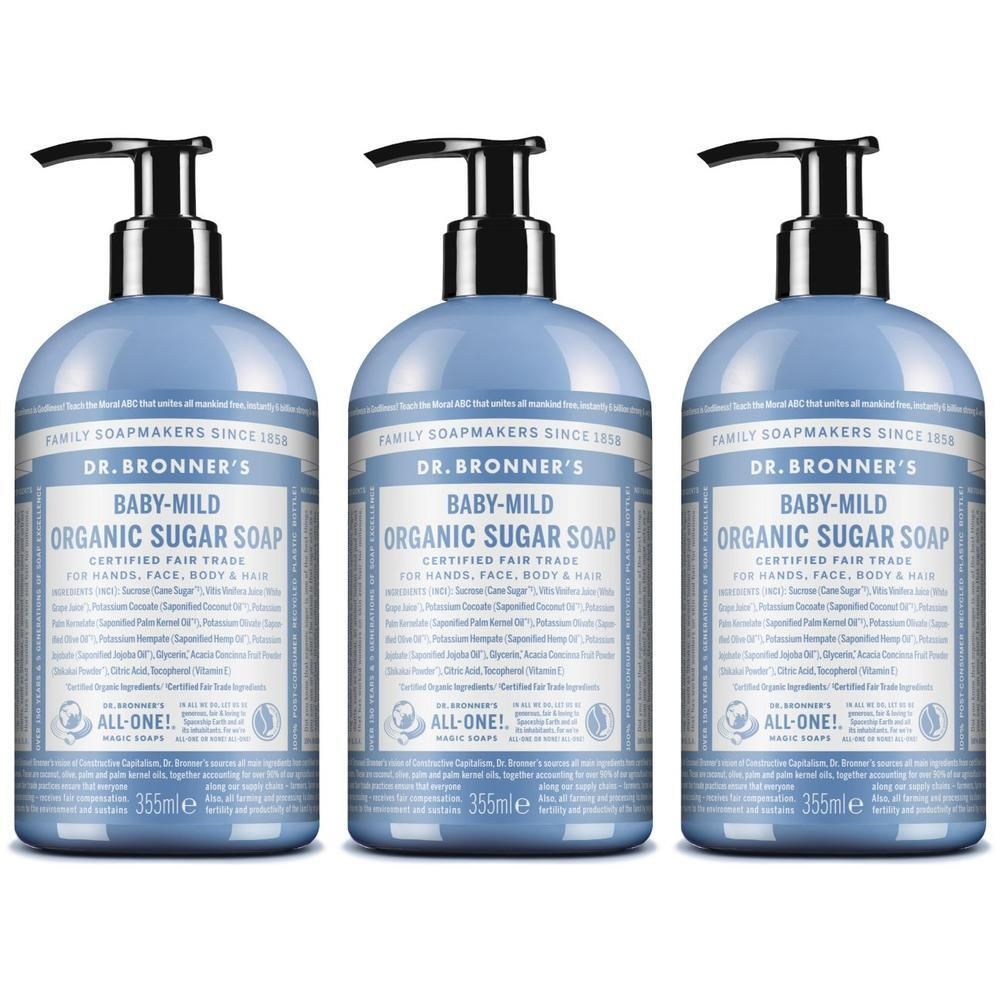 Dr. Bronner's Sapone di Zucchero Bio Senza Profumo