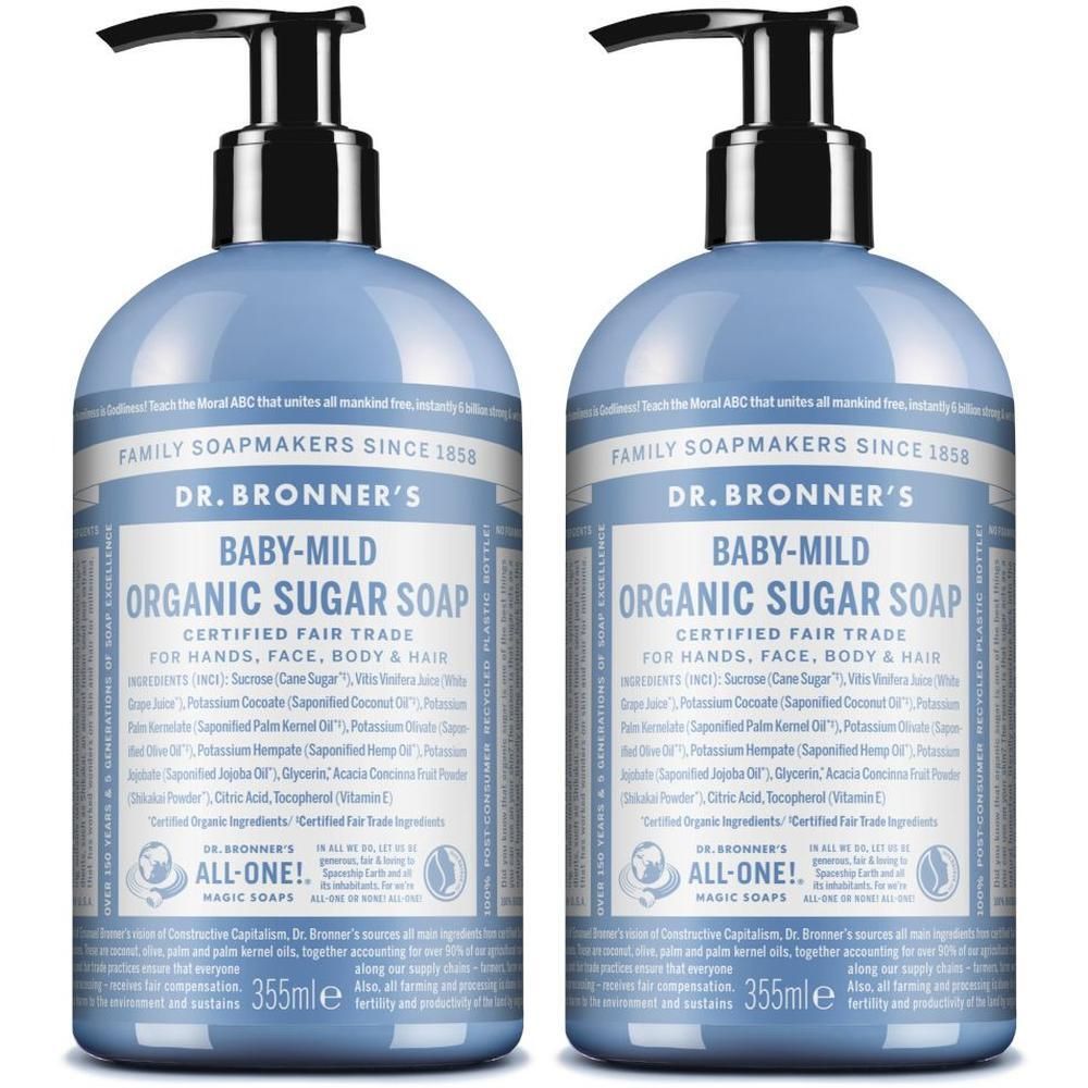 Dr. Bronner's Sapone di Zucchero Bio Senza Profumo
