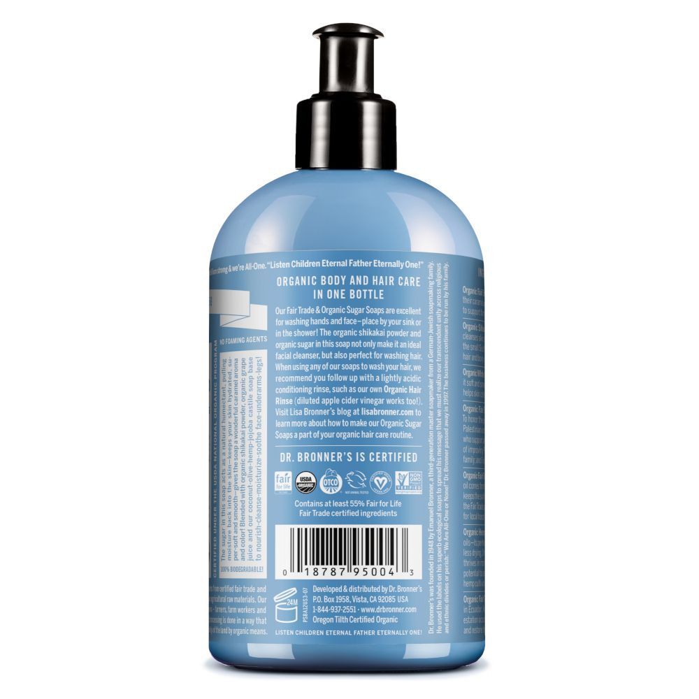 Dr. Bronner's Sapone di Zucchero Bio Senza Profumo