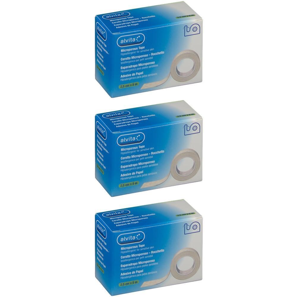 Alvita™ Cerotto Microporoso - Rocchetto 2,5 cm x 5 m
