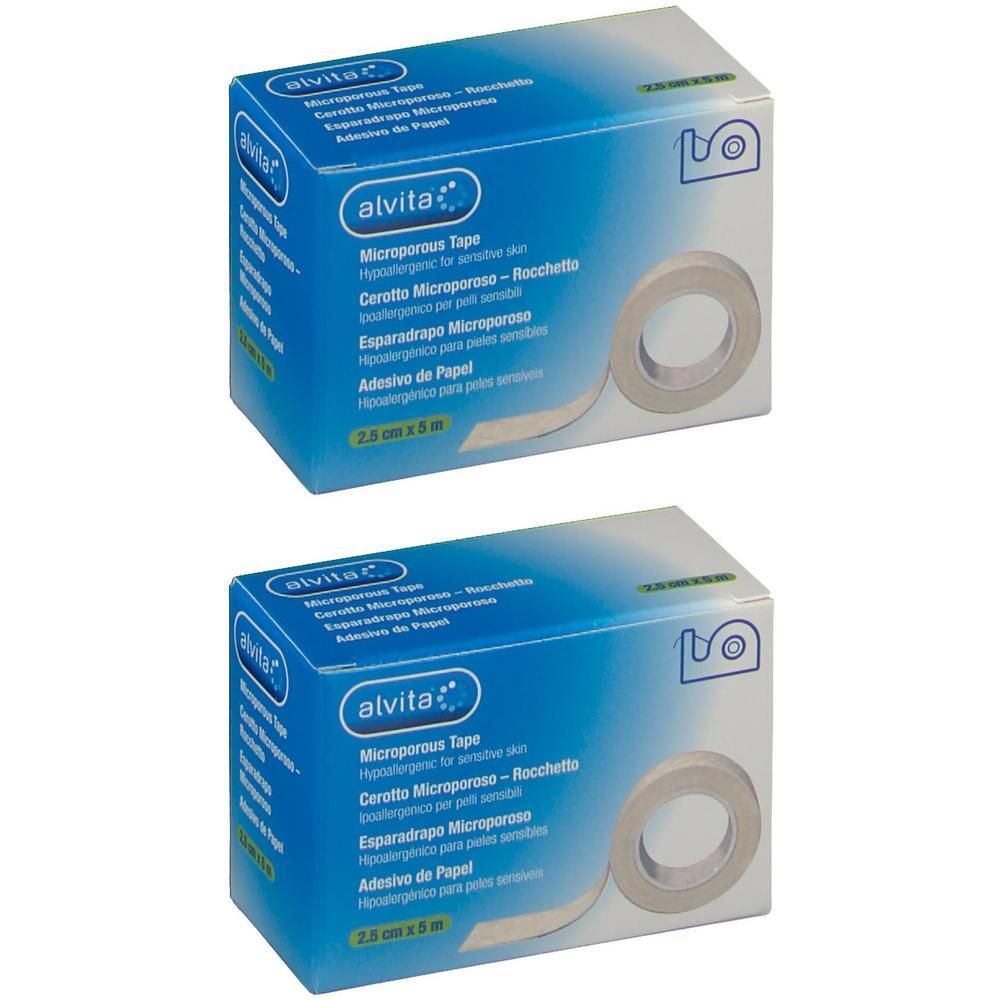 Alvita™ Cerotto Microporoso - Rocchetto 2,5 cm x 5 m