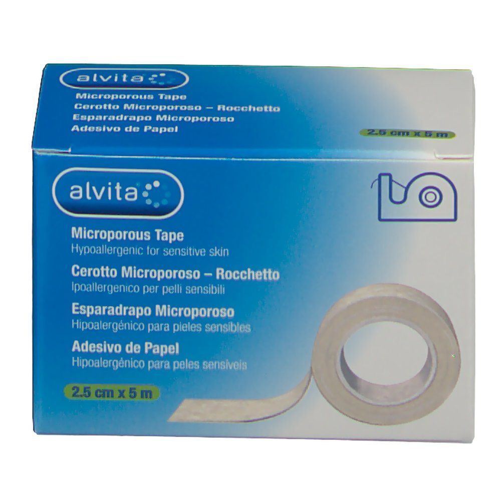 Alvita™ Cerotto Microporoso - Rocchetto 2,5 cm x 5 m