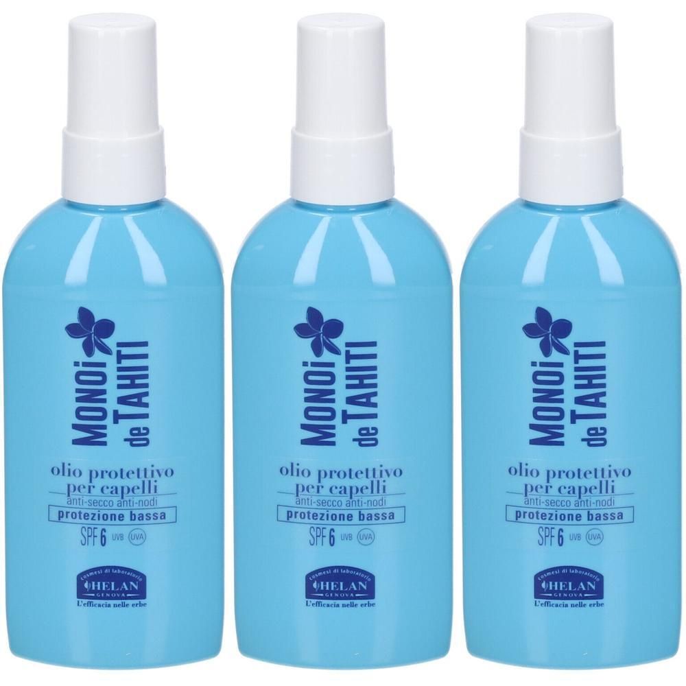 Helan Monoi de Tahiti Hair Care Impacco D'Olio Protettivo per Capelli Spray SPF 6