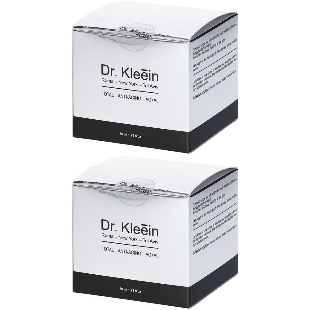 Due scatole di crema Dr. Kleëin TOTAL ANTI-AGING AC+AL, 50 ml.