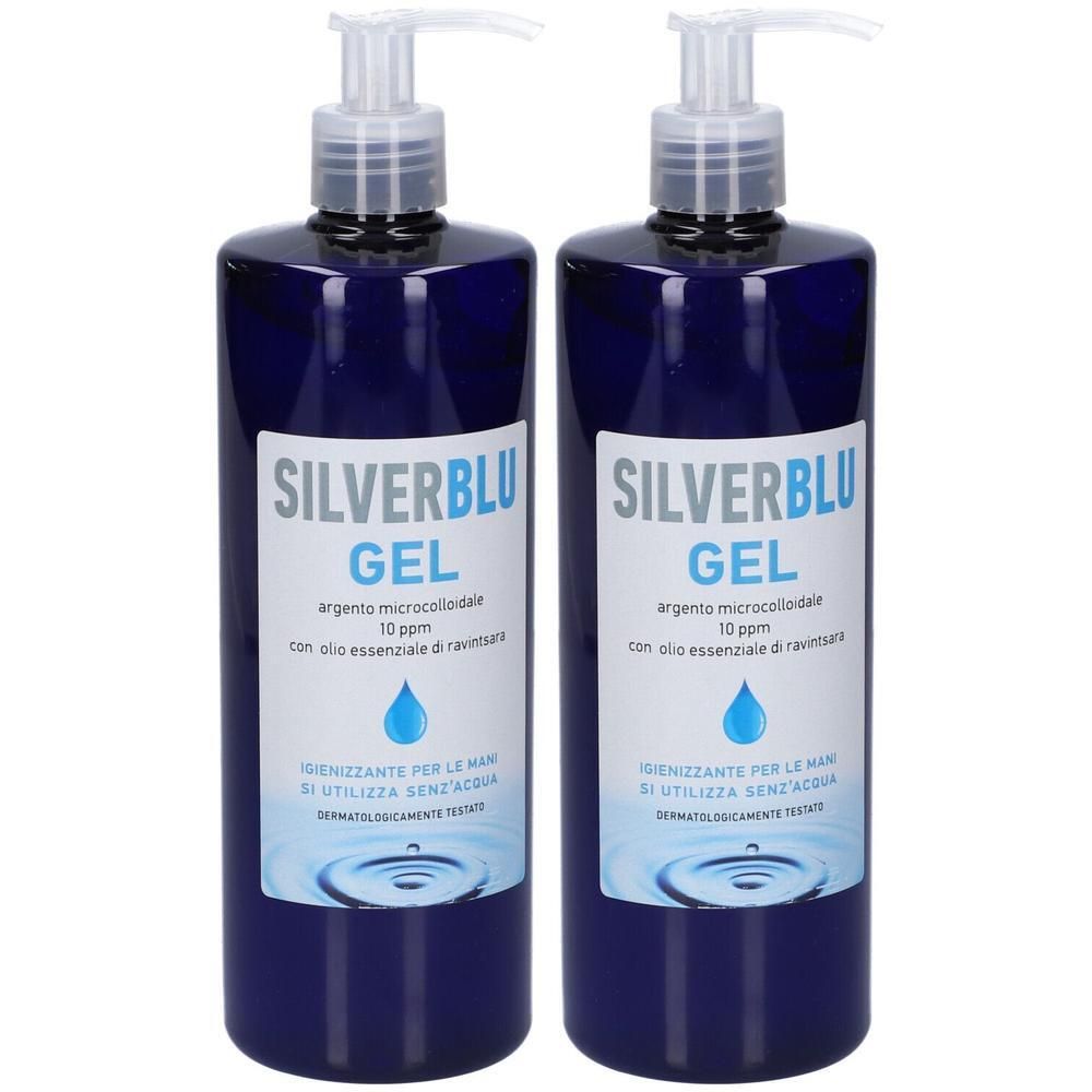 Silver Blu Gel Igienizzante Mani 500 Ml
