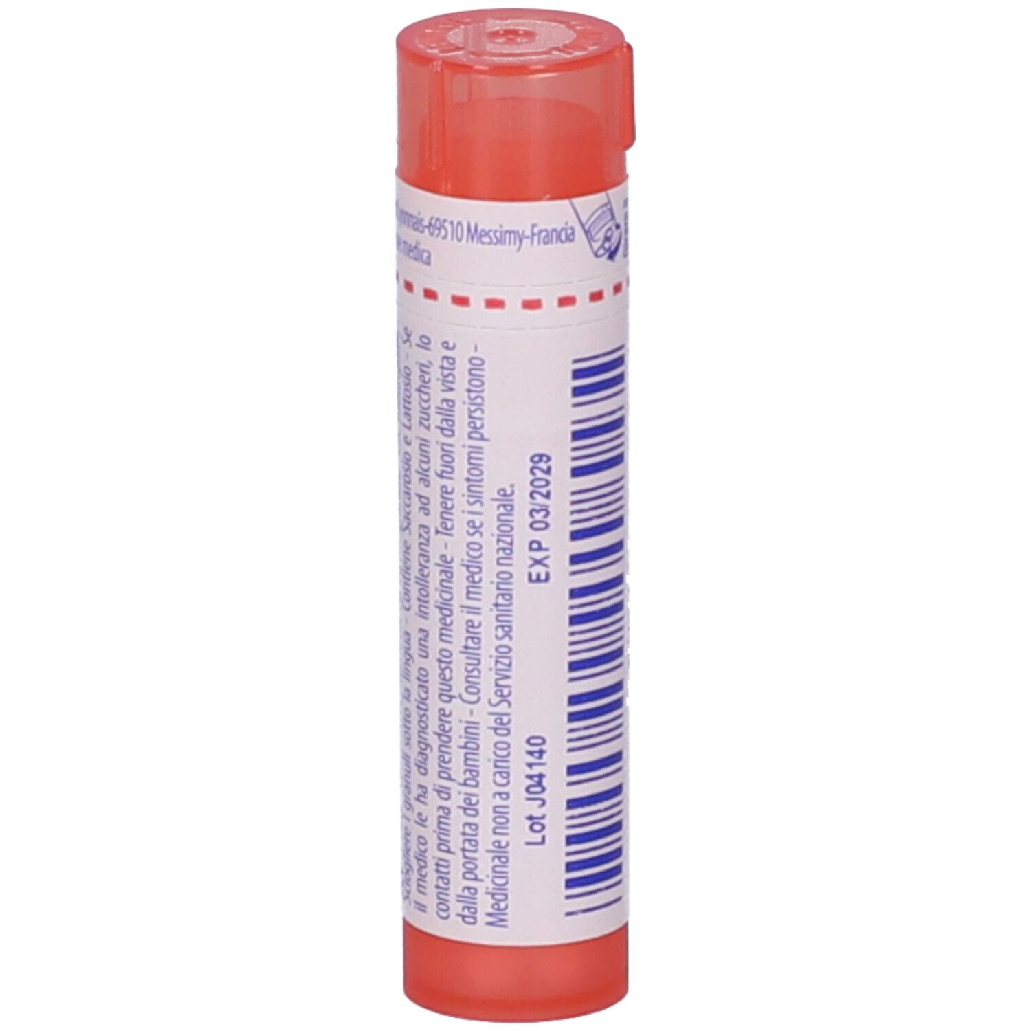 Confezione cilindrica rosa con testo e 'EXP 03/2029'.