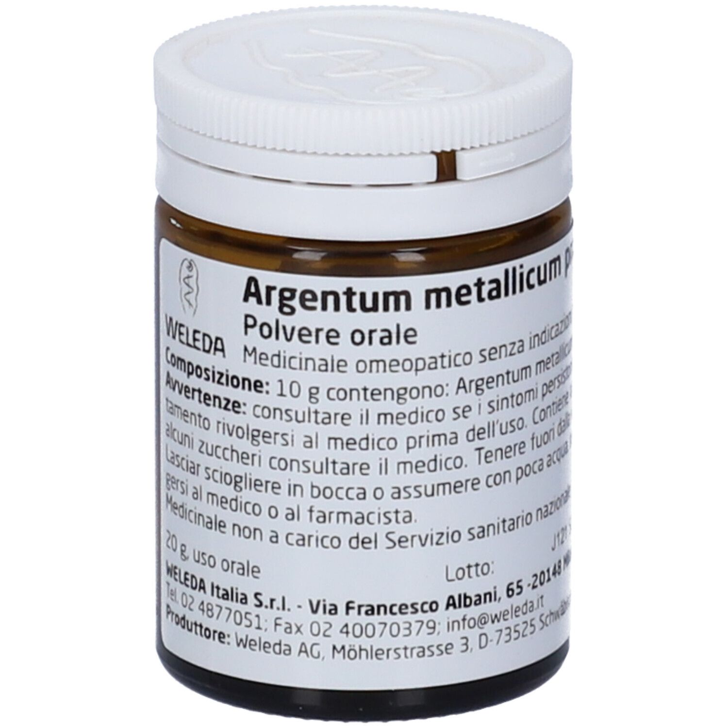 Weleda Argentum Metallicum Praeparatum D6 20 G