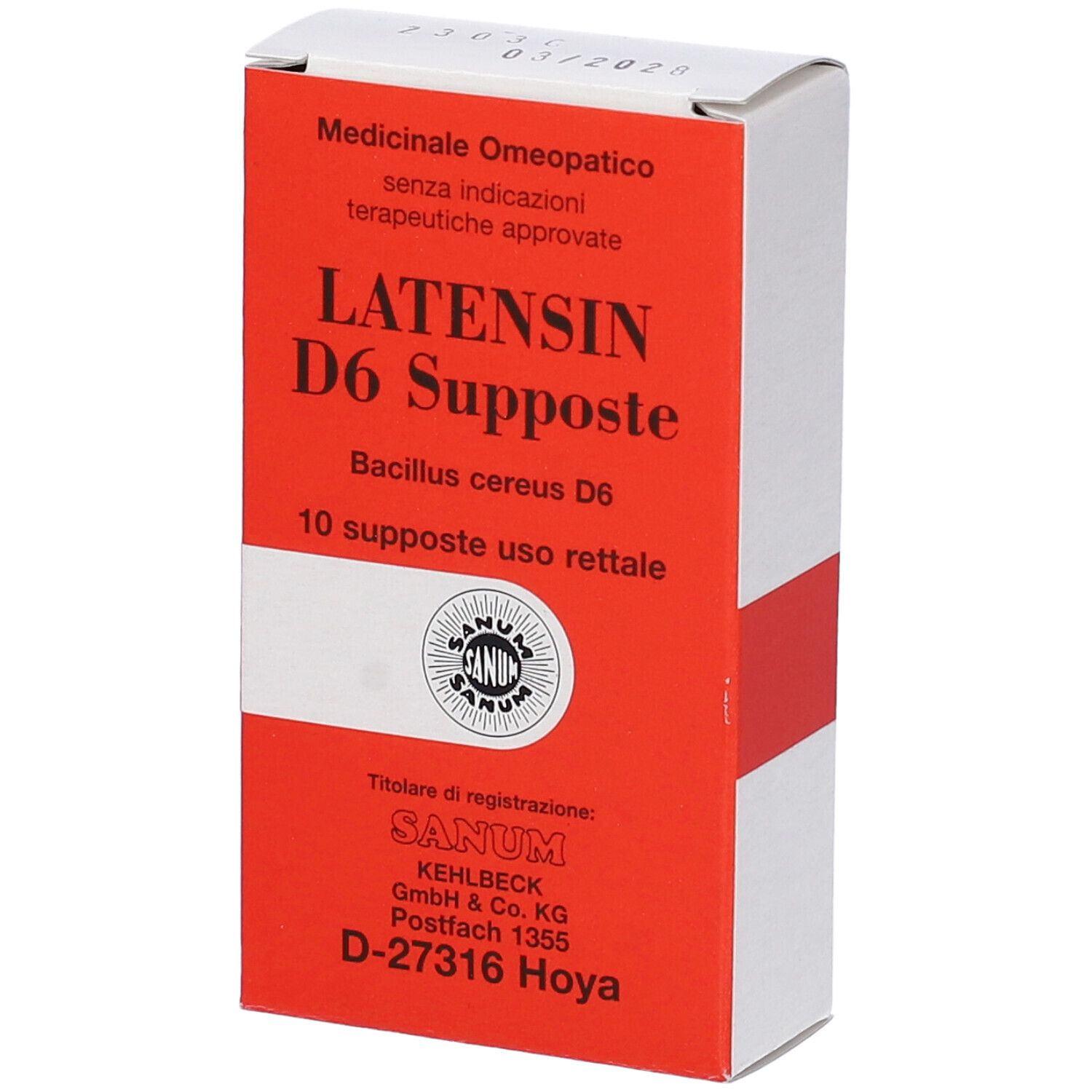 Sanum Latensin D6 10 Supposte 2G