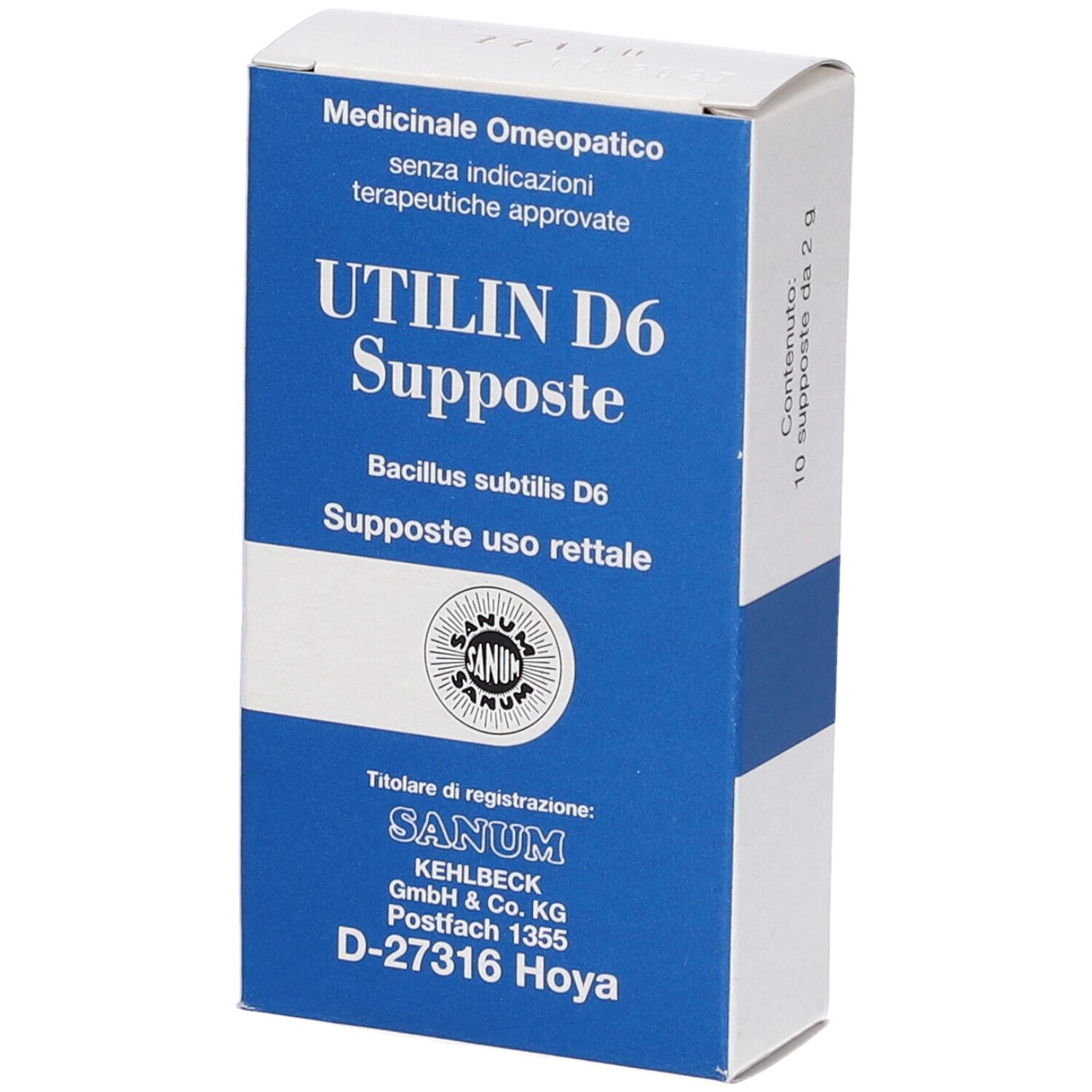 Utilin D6 1Supposte Sanum