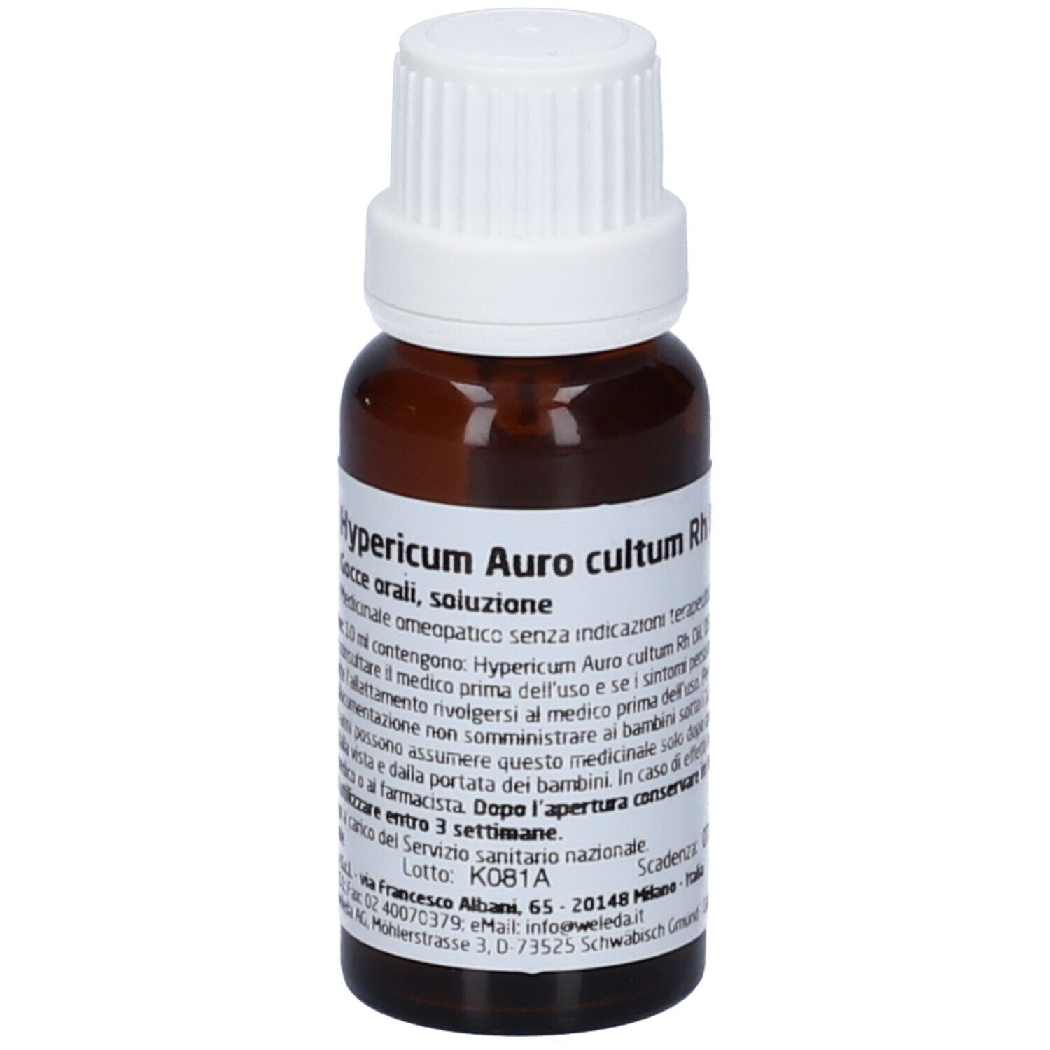 Weleda Hypericum Auro Rh D3 20 ml