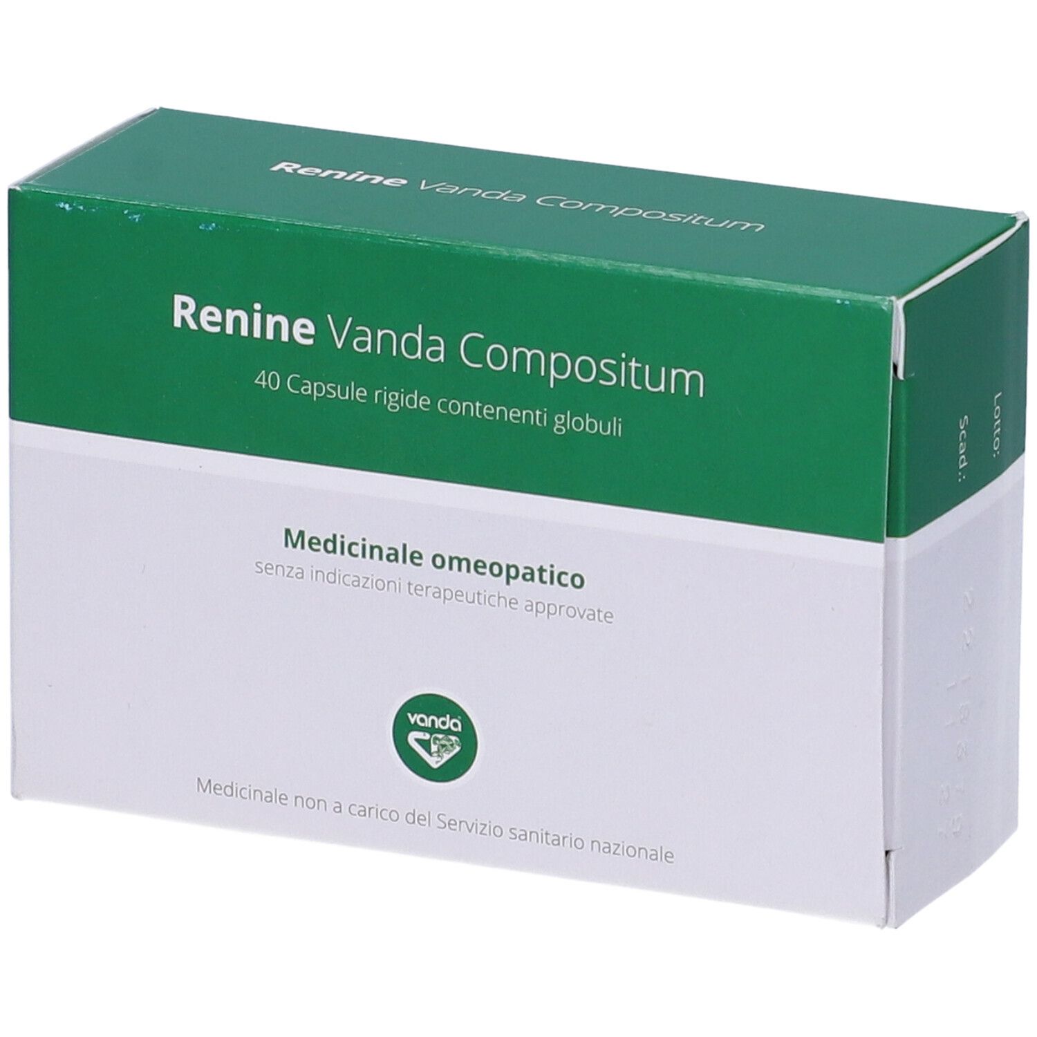 Renine Vanda Compositum 40 Capsule Rigide Contenenti Globuli