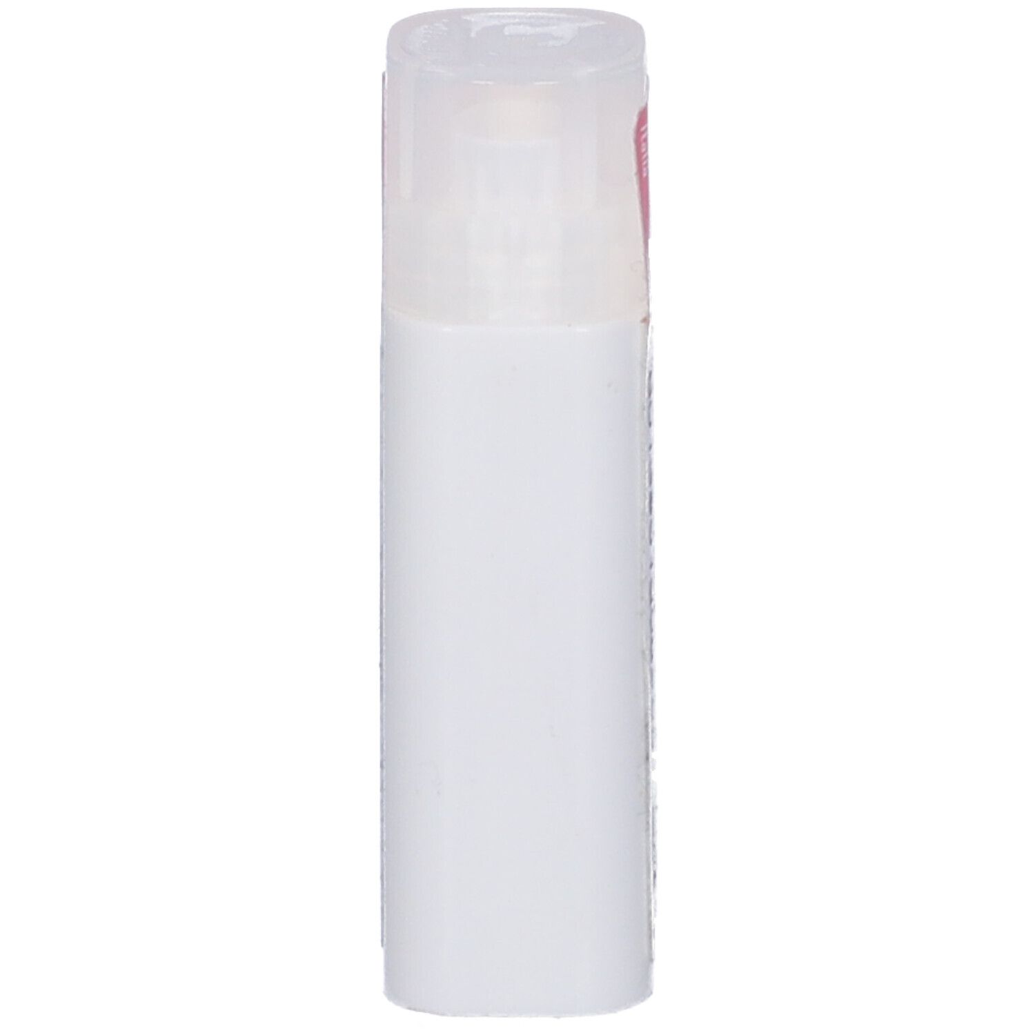 Flacone bianco con coperchio trasparente. L'etichetta indica "cemon".