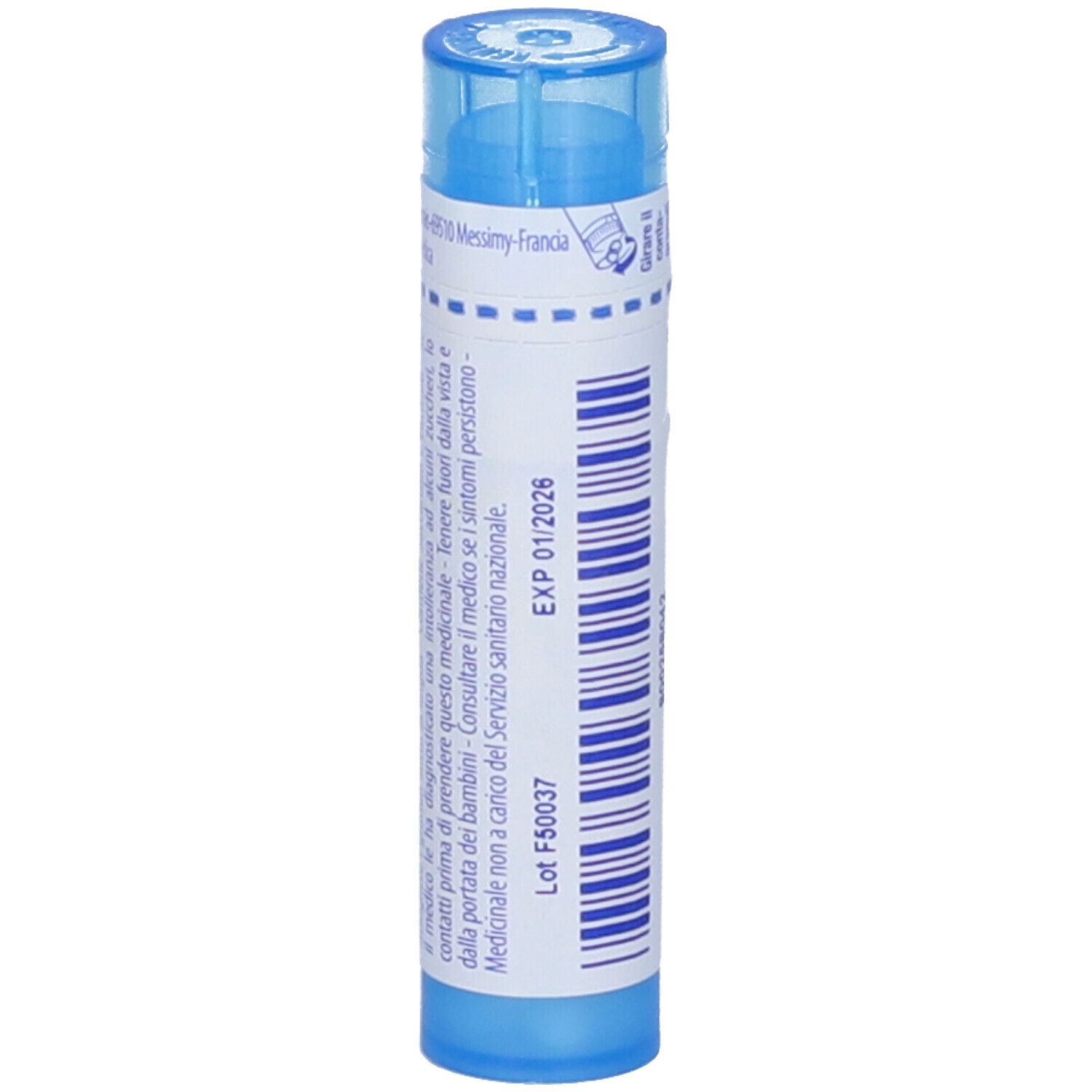 Tubo blu con granuli. Scritta: Onosmodium. Confezione del prodotto con data di scadenza.