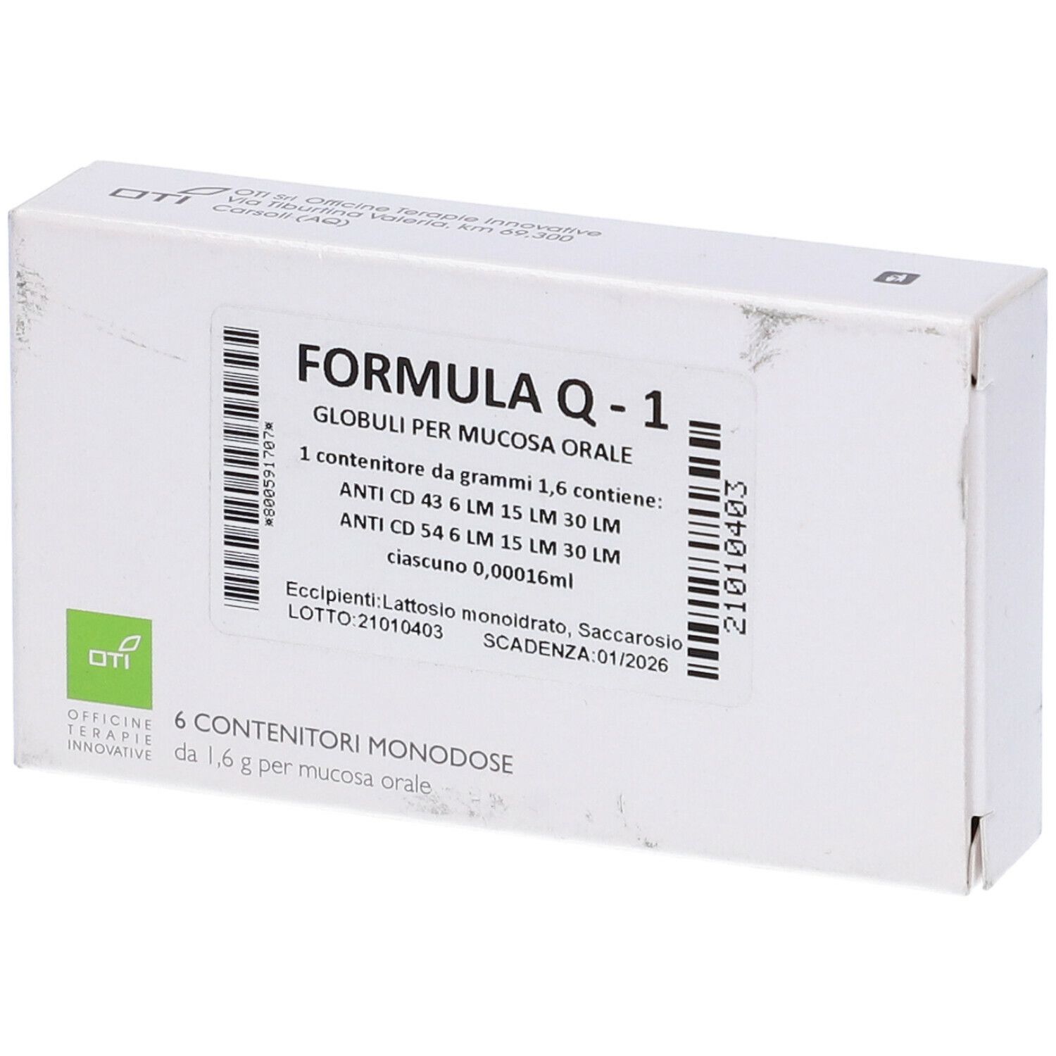 OTI Formula Q-1 Fiale Globulari