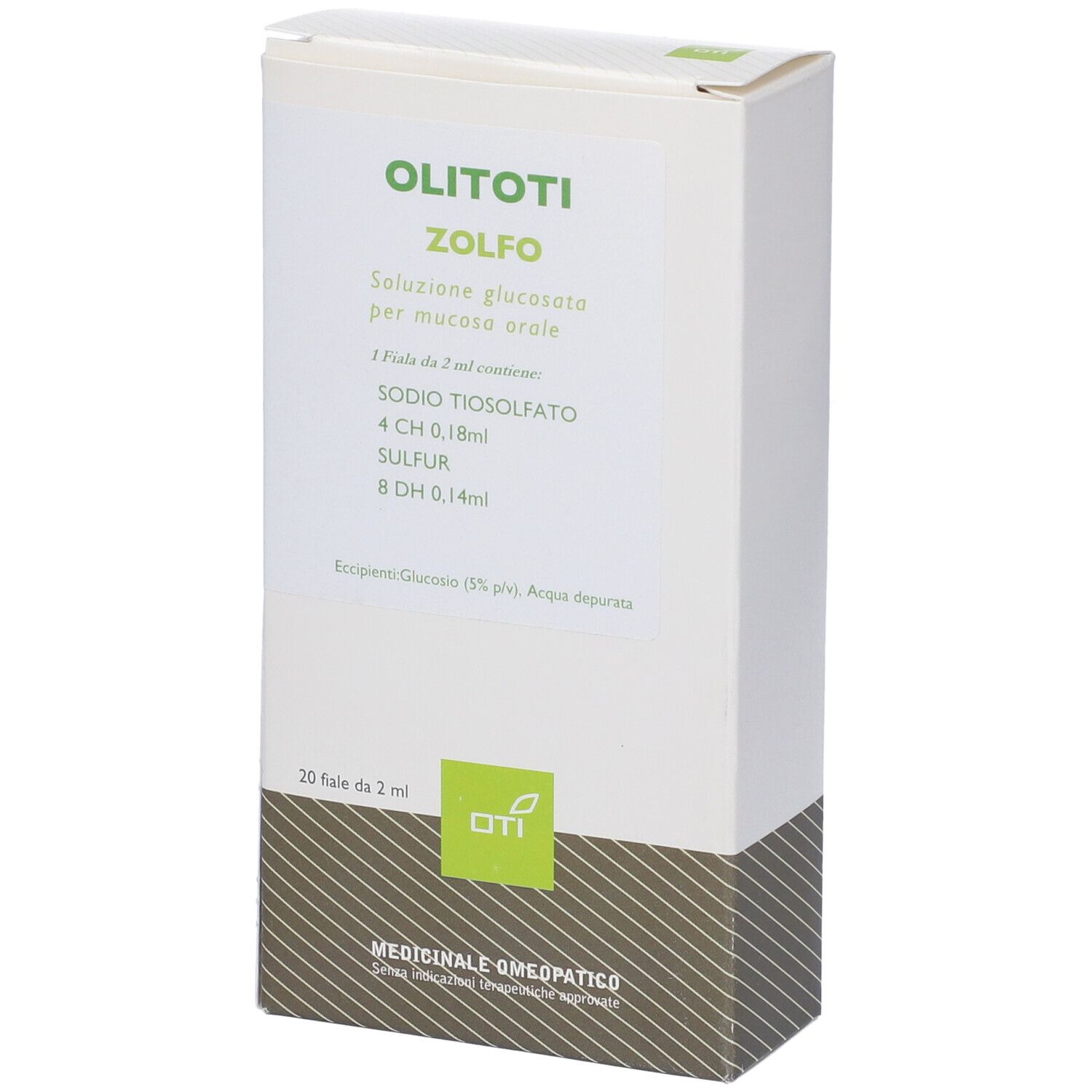 Olitoti Zolfo Composto 20 Fiale Glucosate 2ml