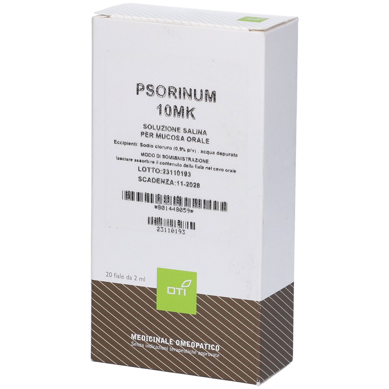 Psorinum 10Mk 20 Fiale Fisiologiche 2ml