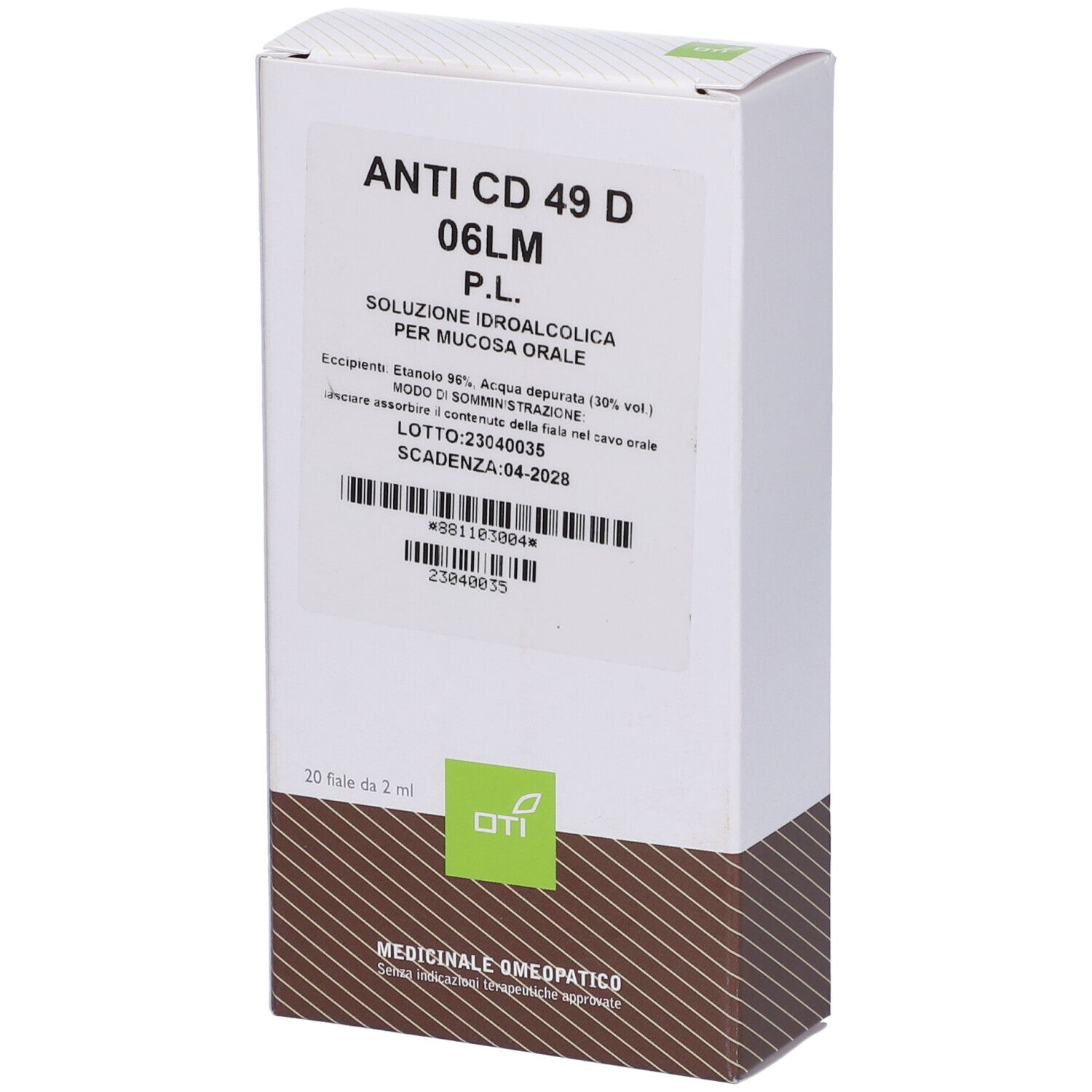 Anti Cd 49 D 06Lm Potenziata Liquida 20 Fiale Idroalcoliche 2ml