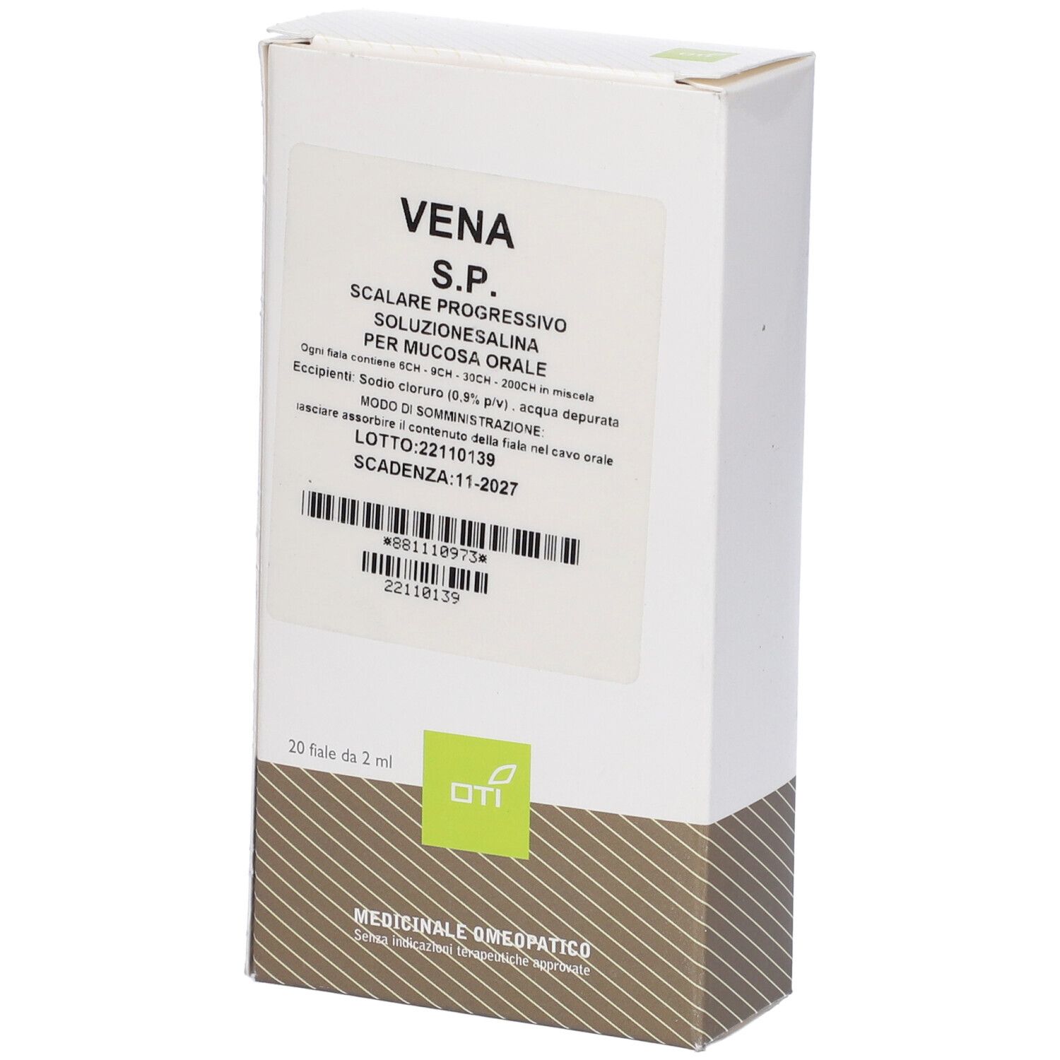 Vena Scalare Progressivo 20 Fiale Fisiologiche 2ml