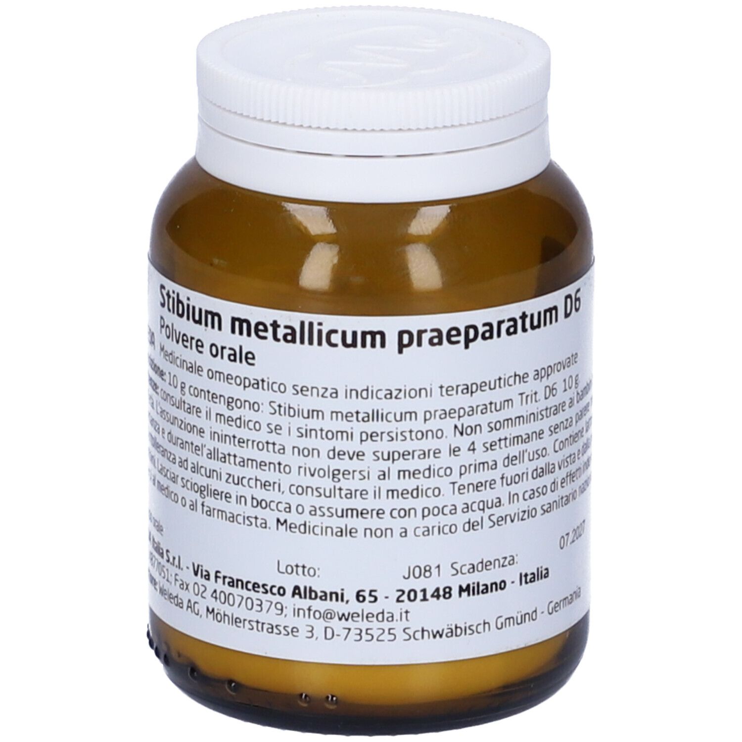Stibium Metallicum Praeparatum D6 50 G