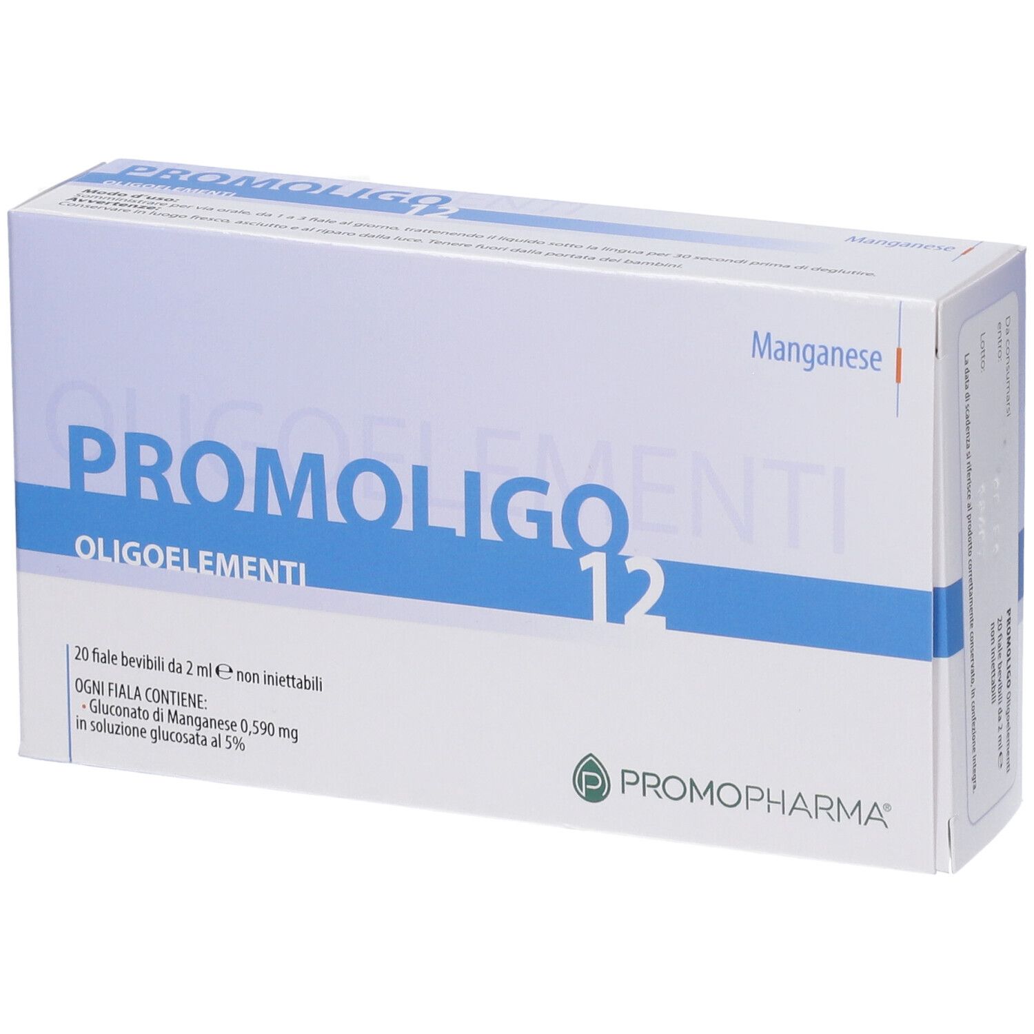 Promoligo Promopharma® 12 Manganese Oligoelementi 20X2 Ml Fiale Bambino