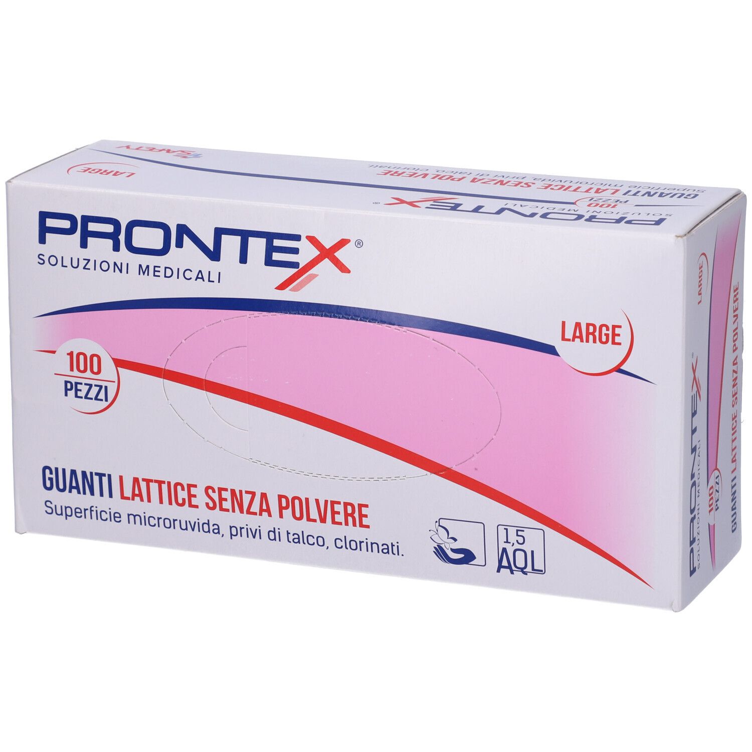 Prontex Guanto In Lattice Senza Polvere Grande 100 Pezzi
