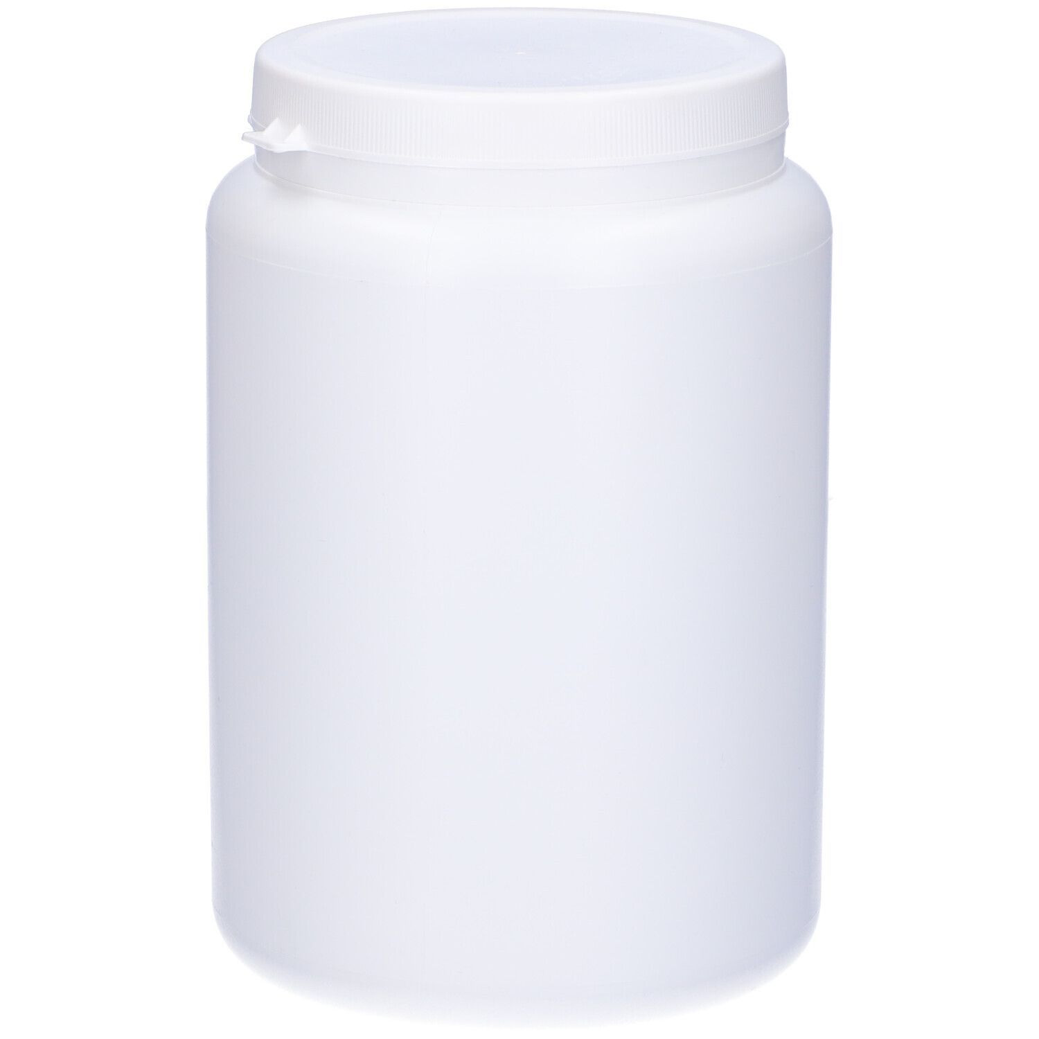 Contenitore bianco con etichetta verde. Scritta: Argilla Verde Fine. Analisi chimica e logo.