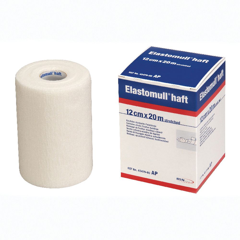 Essity Benda Elastica Autoadesiva Per Fissaggio Medicazioni Elastomull Haft Lf Altezza 12 Cm Lunghezza 20 M - Immagine 4