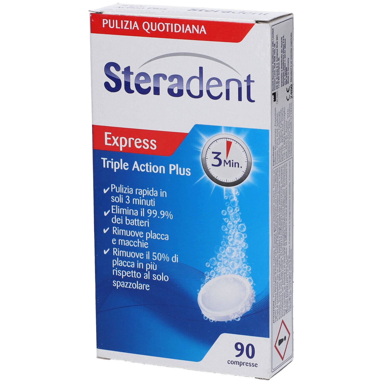Steradent TA Plus 90Cpr 90 St Brausetabletten