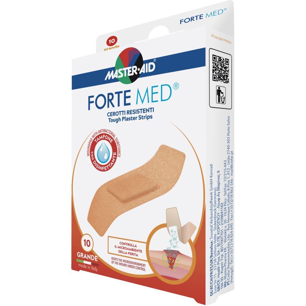 Image of Master-Aid® Forte Med® 78 x 26 mm Grande Tampone con disinfettante