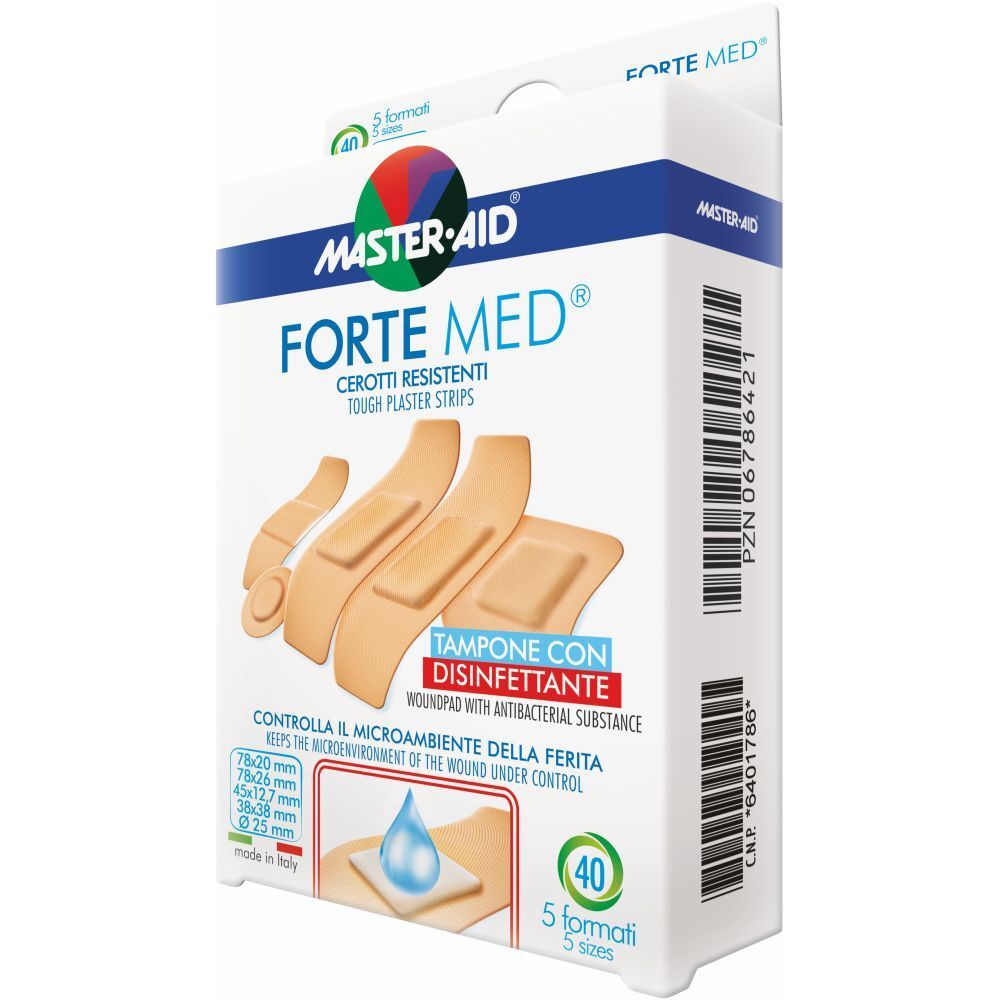 Image of Master-Aid® Forte Med® 5 Formati, Tampone con disinfettante